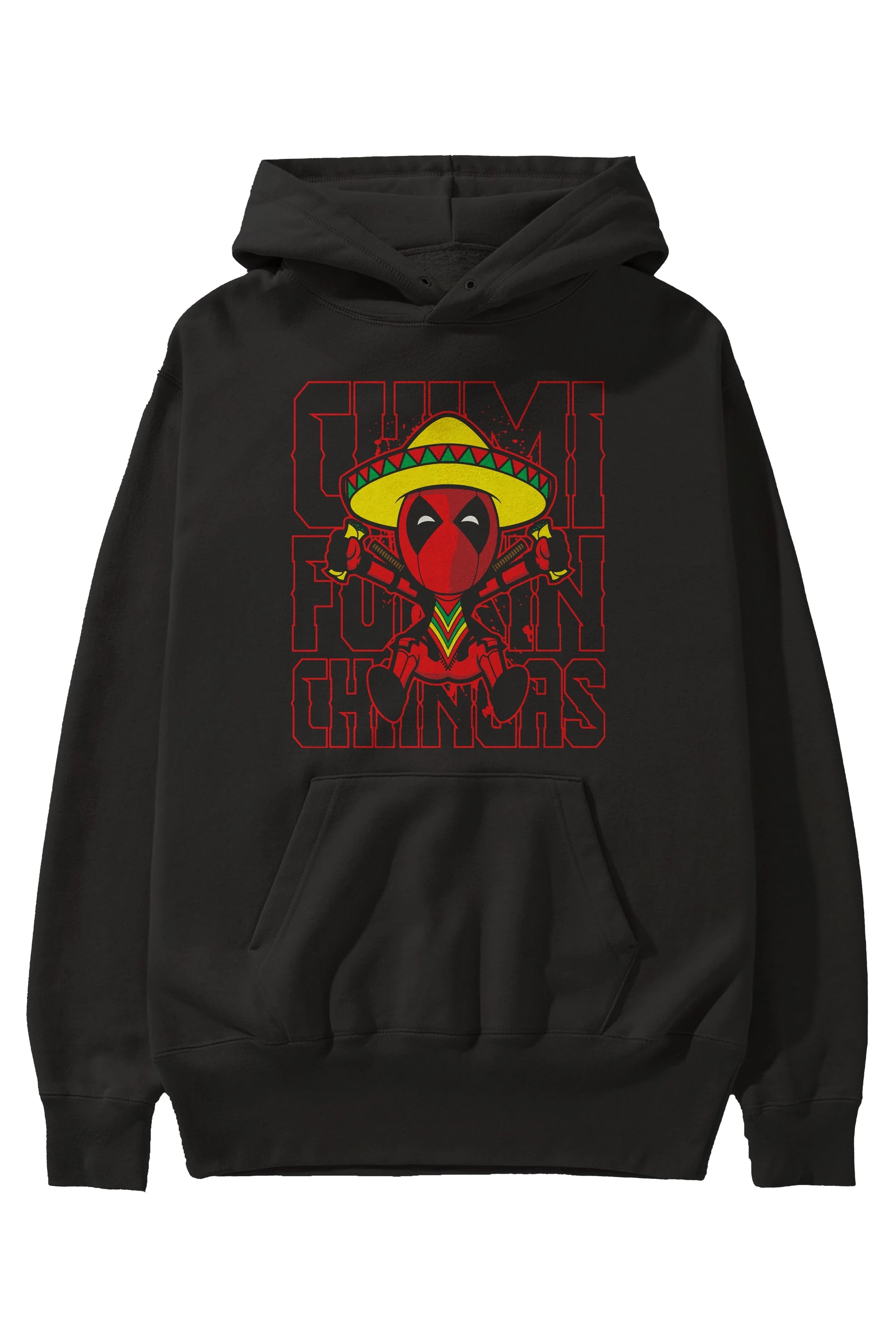 Deadpool (14) Ön Baskılı Hoodie Oversize Kapüşonlu Sweatshirt Erkek Kadın Unisex