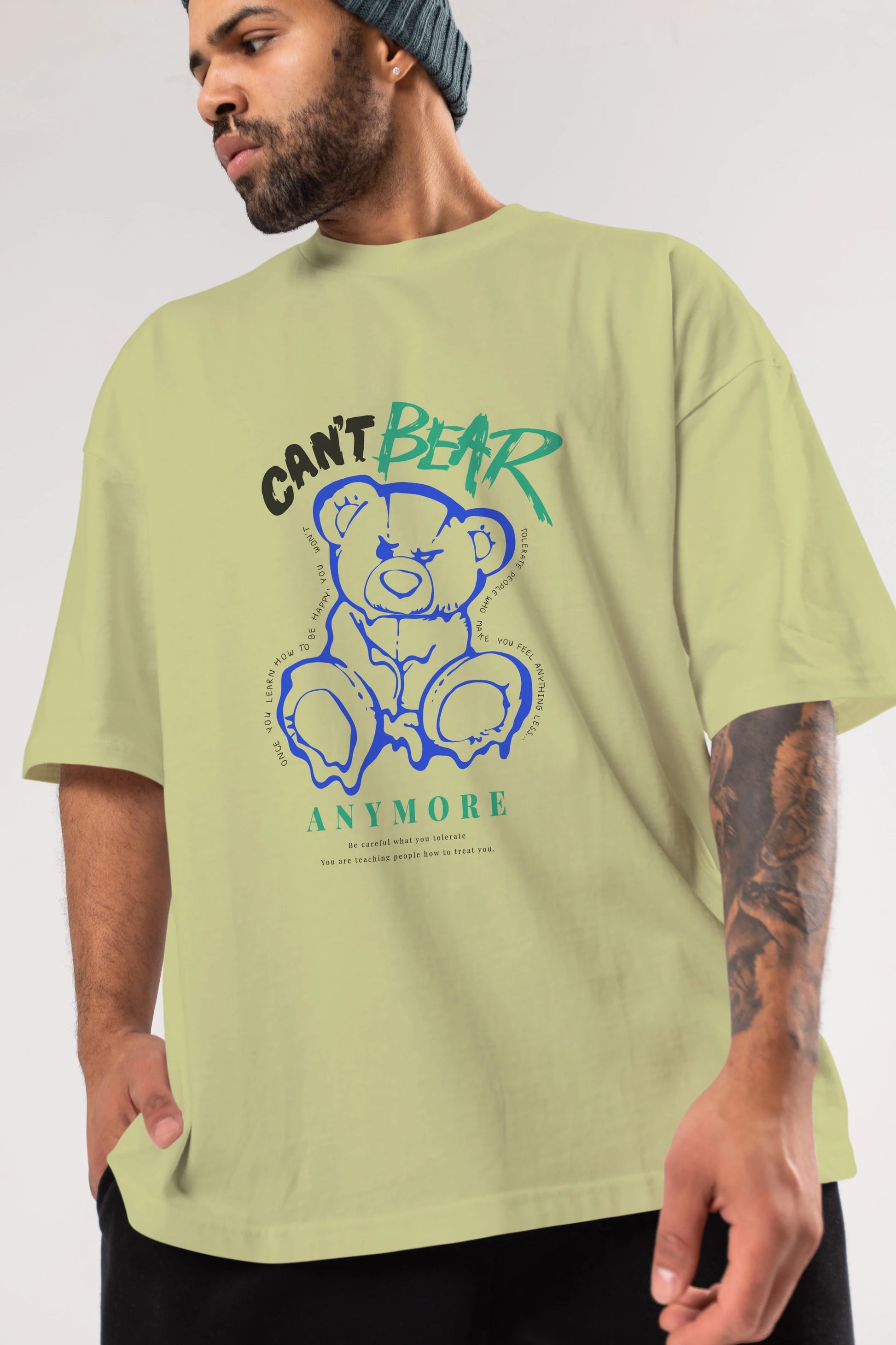 Cant Bear Anymore Ön Baskılı Oversize t-shirt Erkek Kadın Unisex