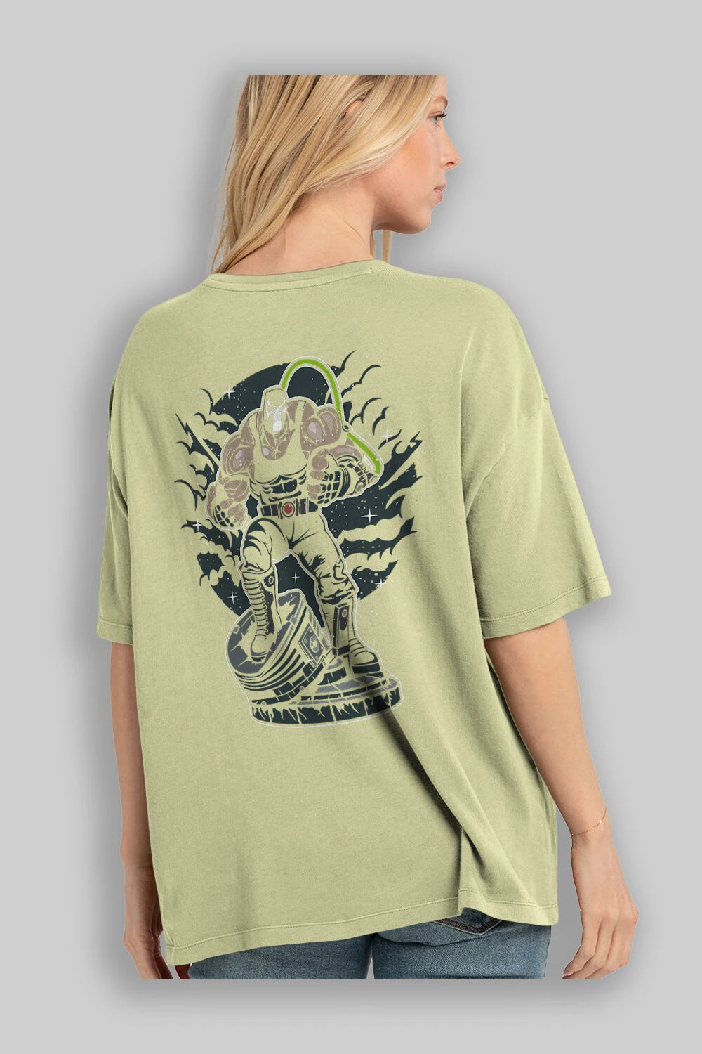 Bane (2) Arka Baskılı Oversize t-shirt Erkek Kadın Unisex %100 Pamuk