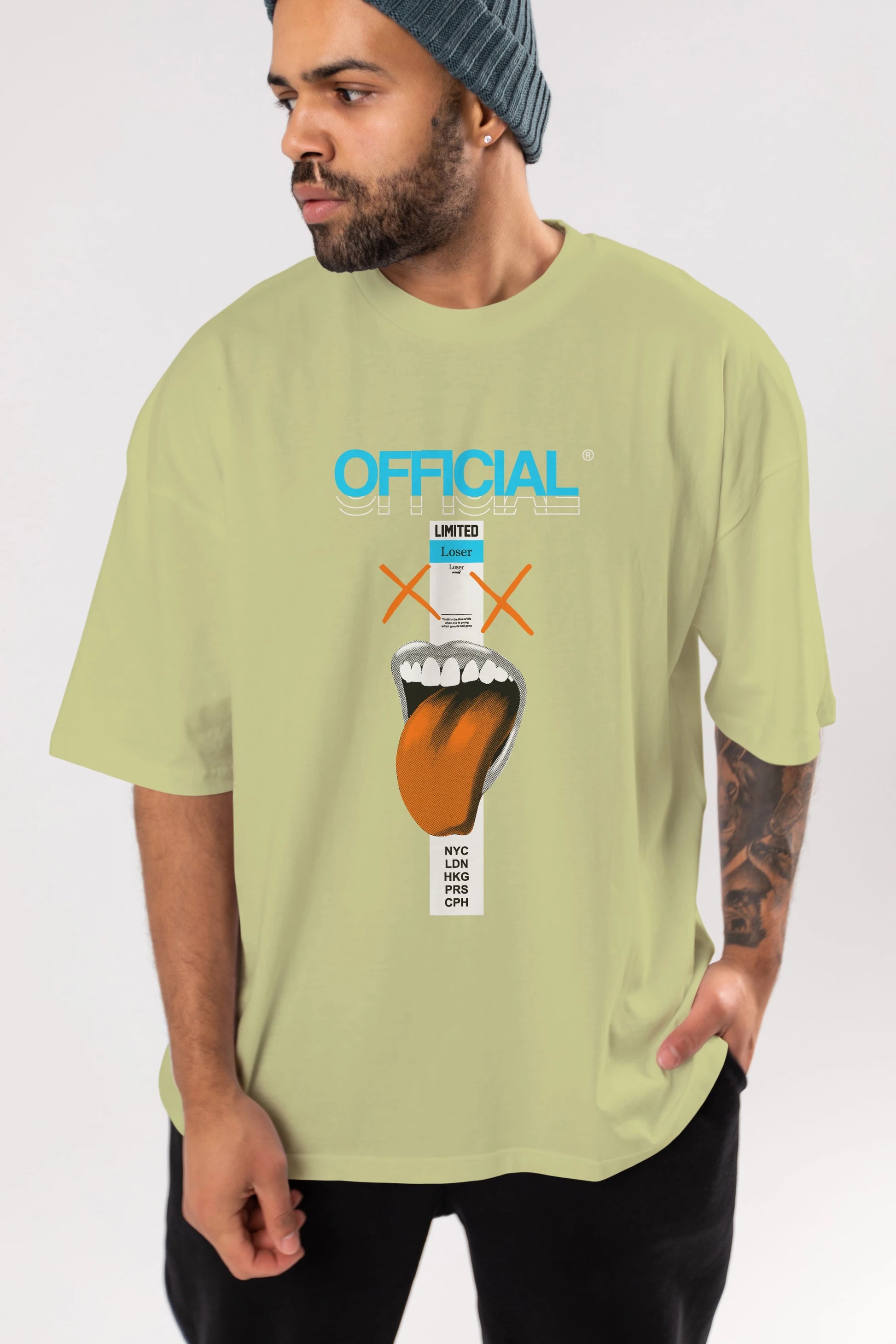 Official Loser Ön Baskılı Oversize t-shirt Erkek Kadın Unisex