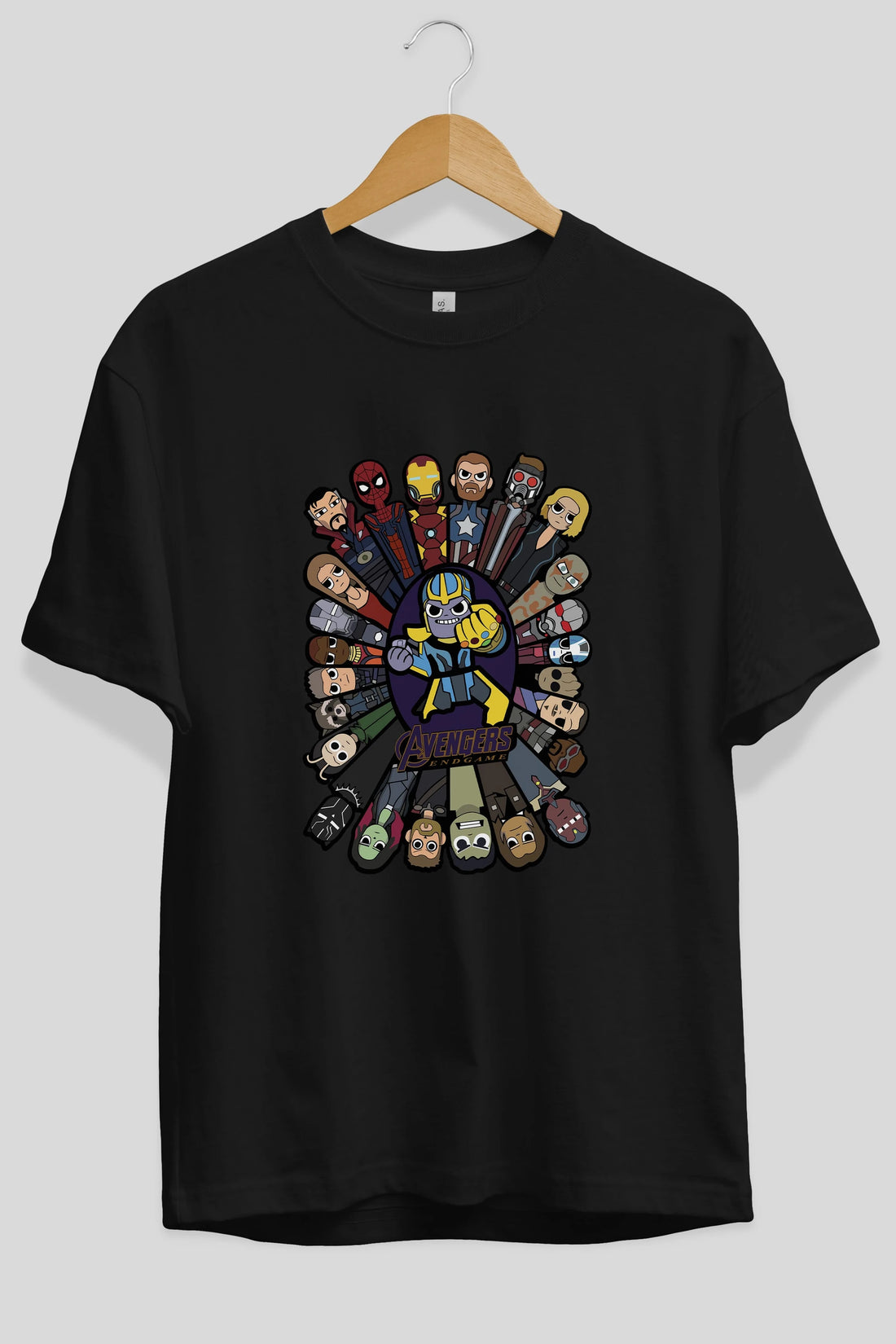 The Avengers (2) Ön Baskılı Oversize t-shirt Erkek Kadın Unisex %100 Pamuk Bisiklet Yaka tişort