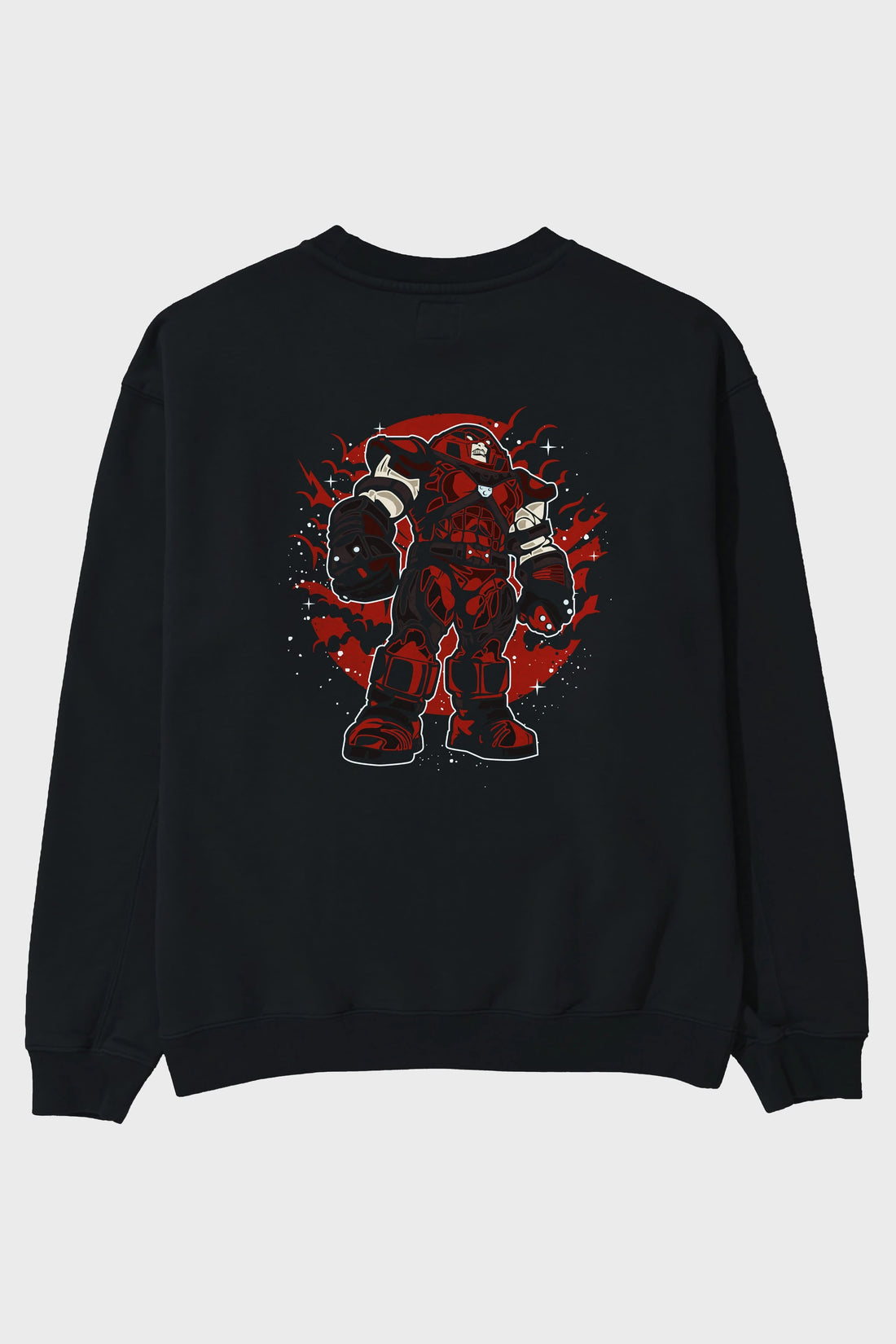 JUGERNAUT Arka Baskılı Oversize Sweatshirt Erkek Kadın Unisex