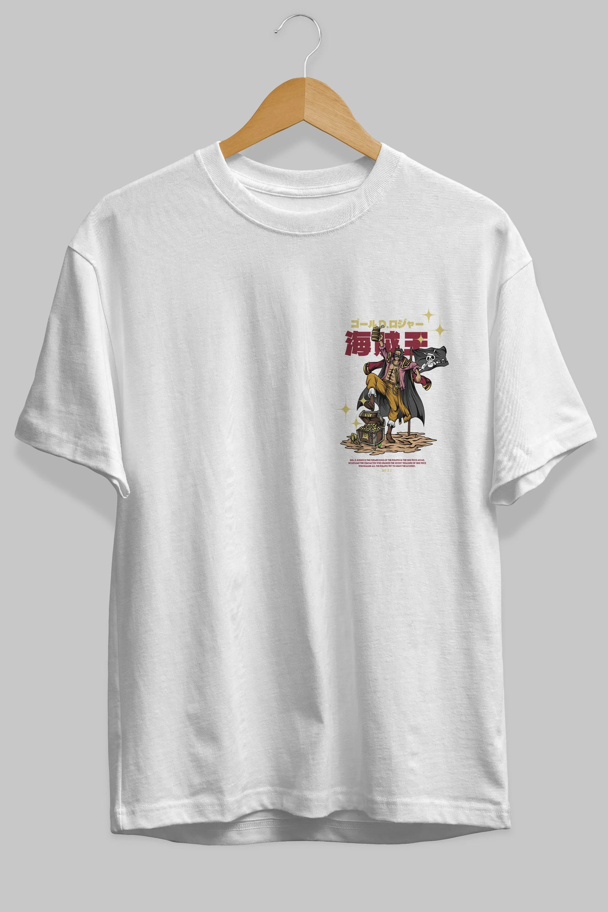 Roger Ön Sol Baskılı Oversize t-shirt Erkek Kadın Unisex %100 Pamuk Bisiklet Yaka tişort