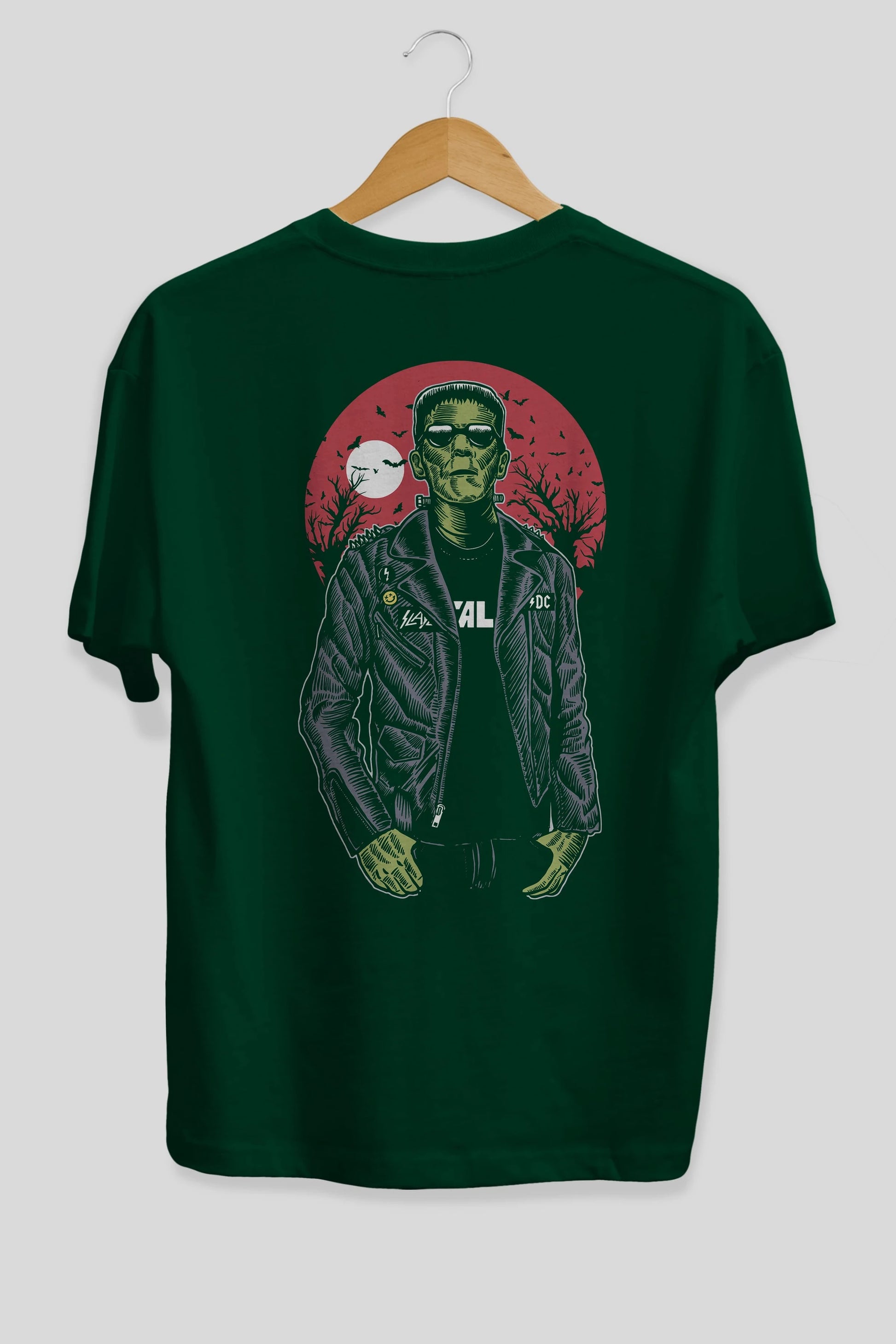 Frank Arka Baskılı Oversize t-shirt Erkek Kadın Unisex %100 Pamuk