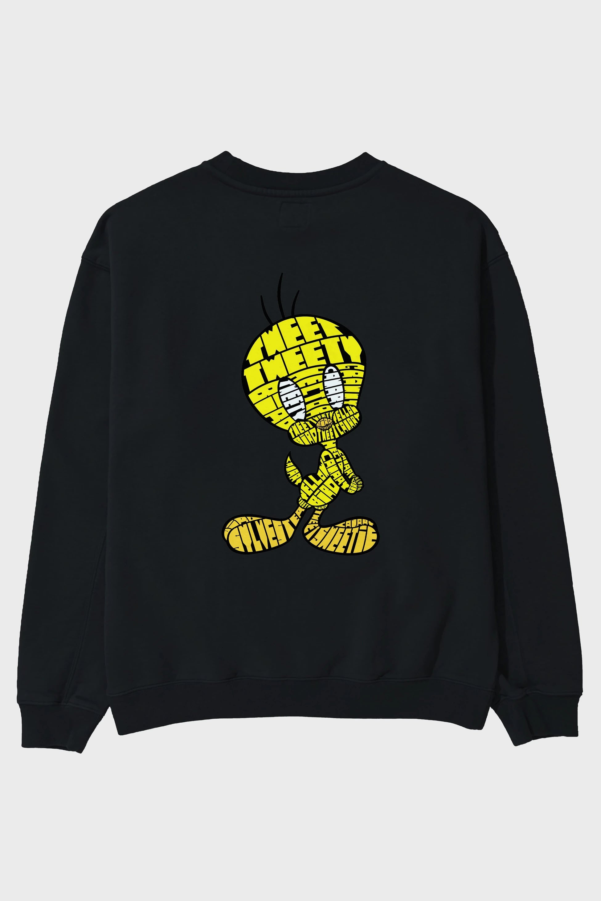 Tweety Arka Baskılı Oversize Sweatshirt Erkek Kadın Unisex