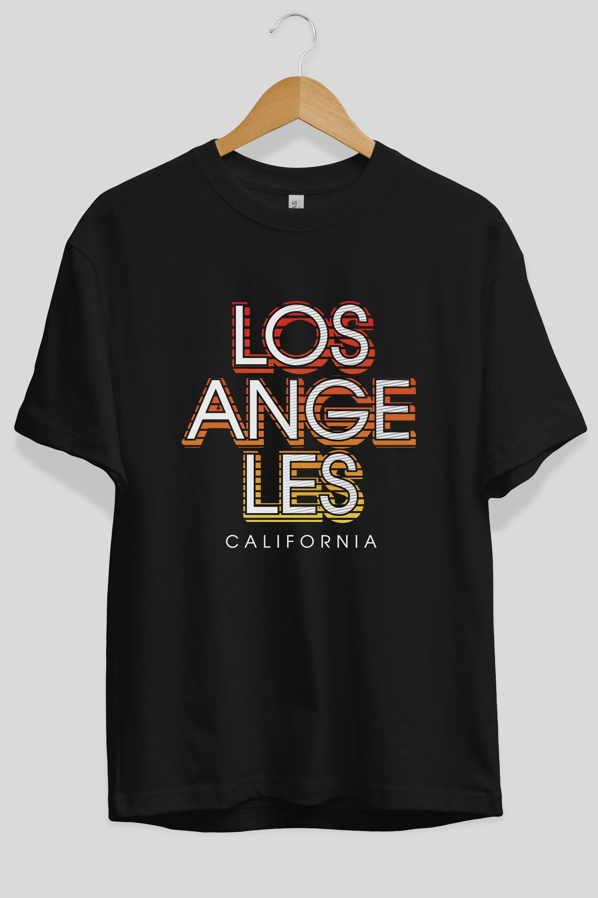 Los Angeles California Ön Baskılı Oversize t-shirt Erkek Kadın Unisex