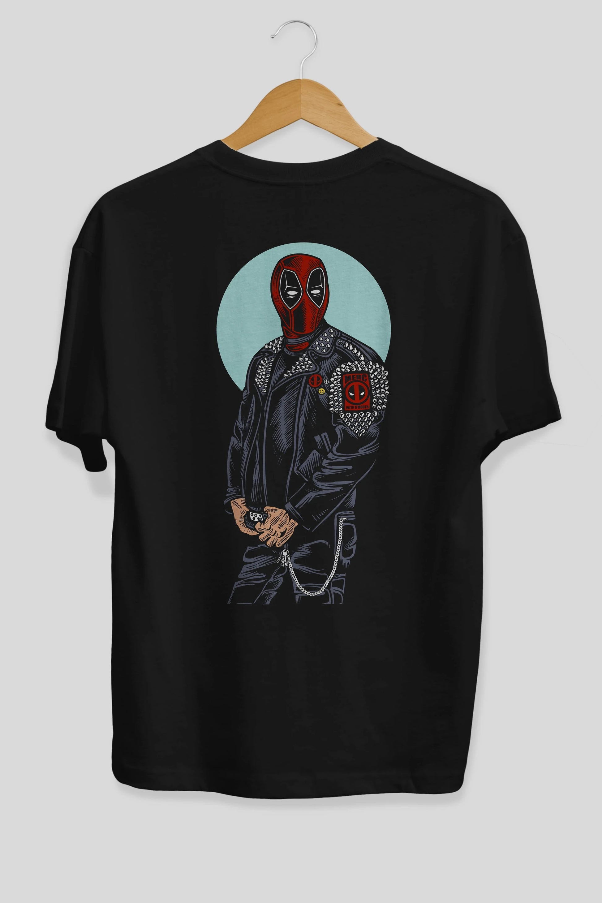 Rebeliion Mercenary Arka Baskılı Oversize t-shirt Erkek Kadın Unisex %100 Pamuk
