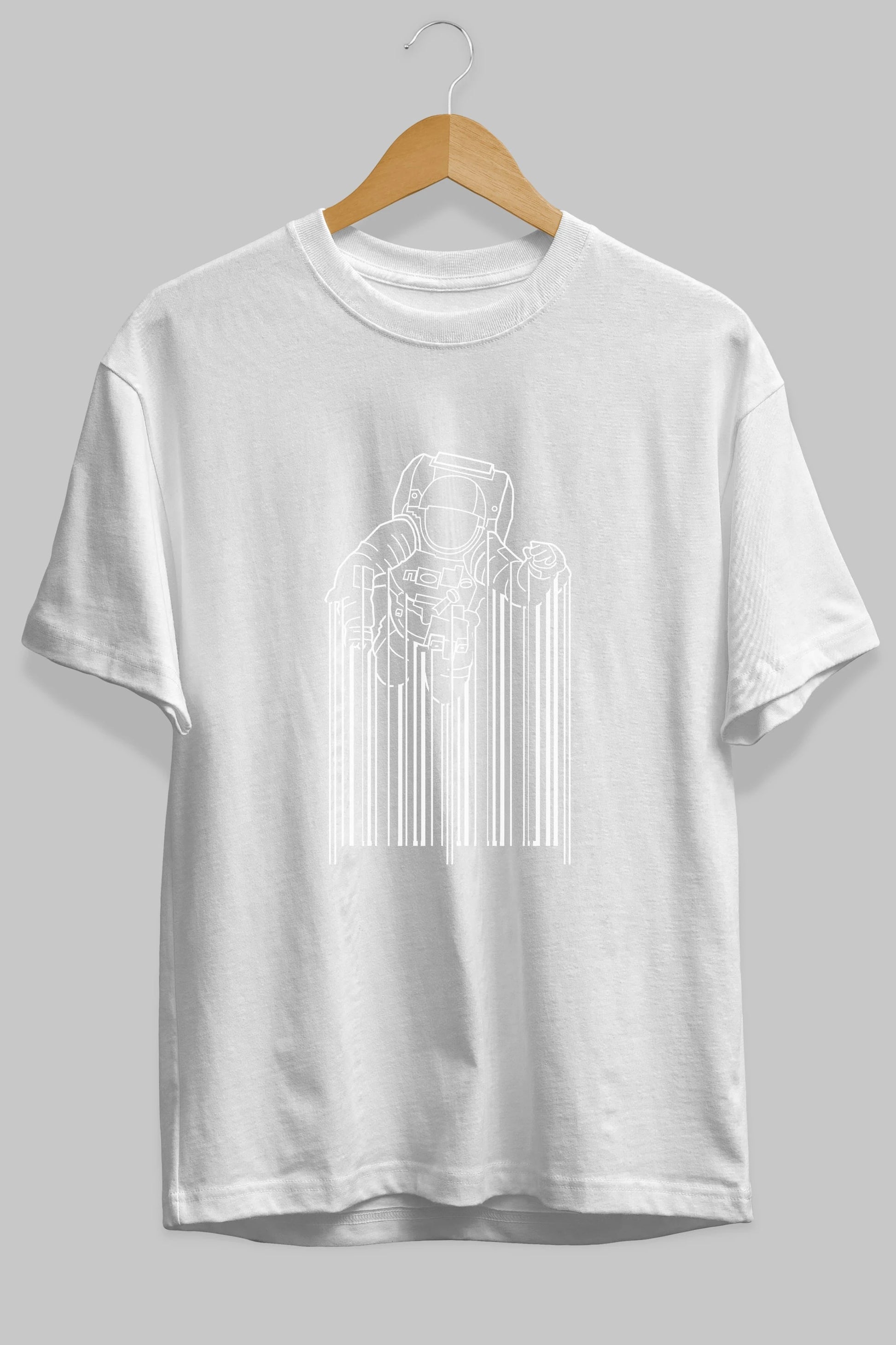 Astrocode Ön Baskılı Oversize t-shirt %100 pamuk Erkek Kadın Unisex