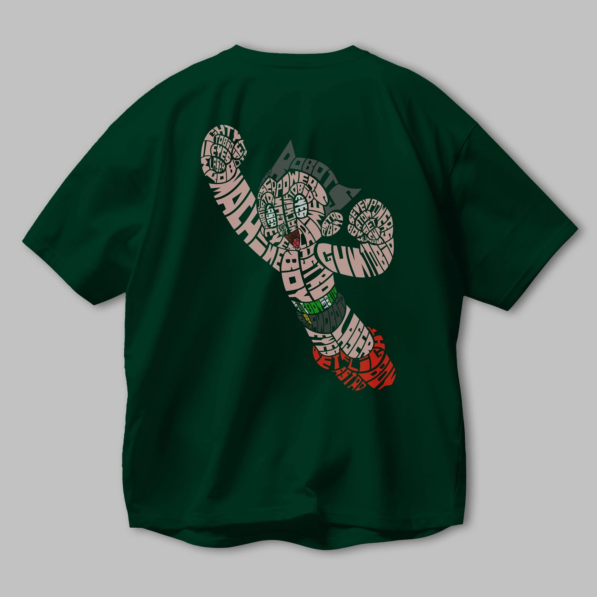 Astroboy Arka Baskılı Oversize t-shirt %100 pamuk Erkek Kadın Unisex