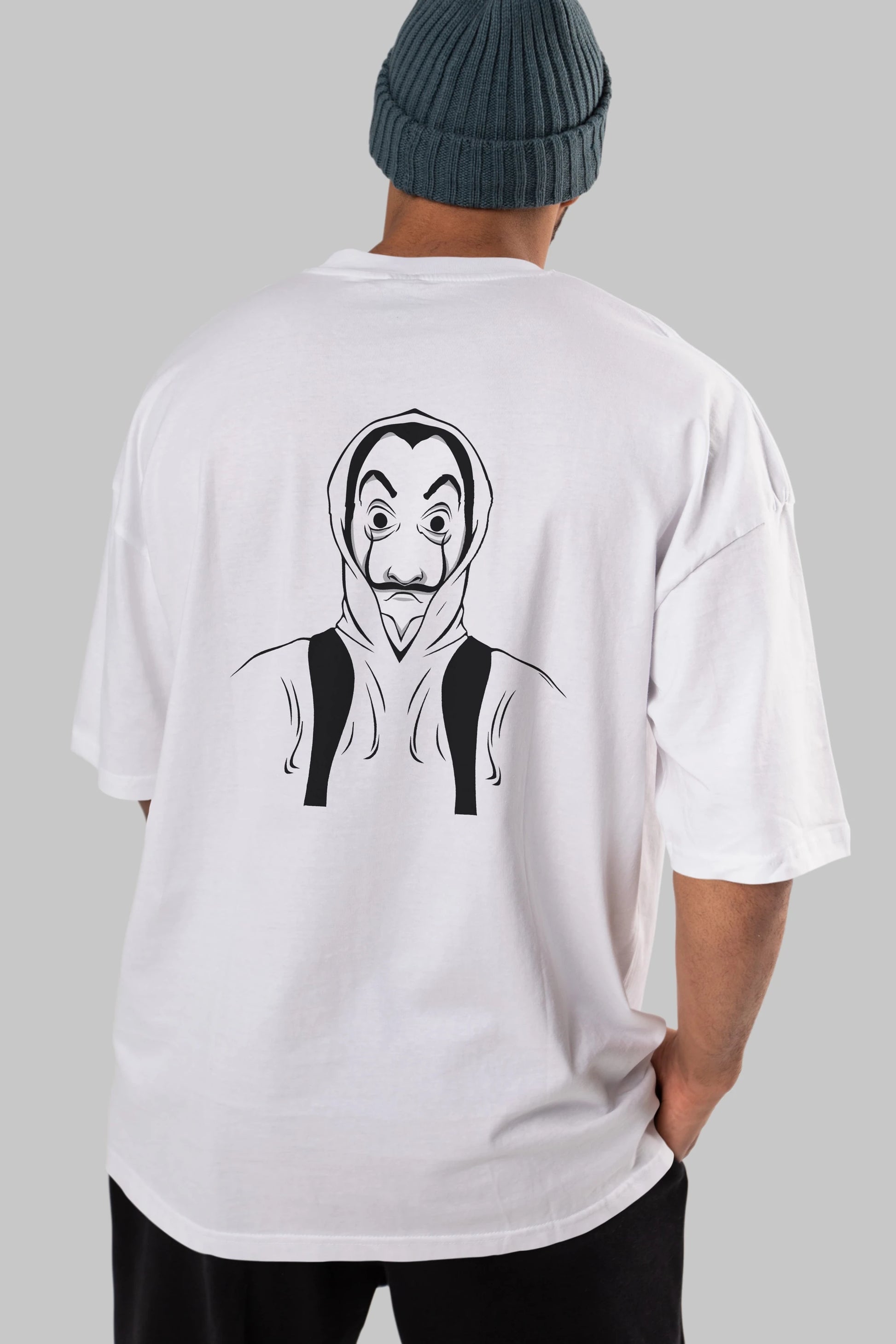 La Casa De Papel (7) Arka Baskılı Oversize t-shirt Erkek Kadın Unisex %100 Pamuk Bisiklet Yaka tişort