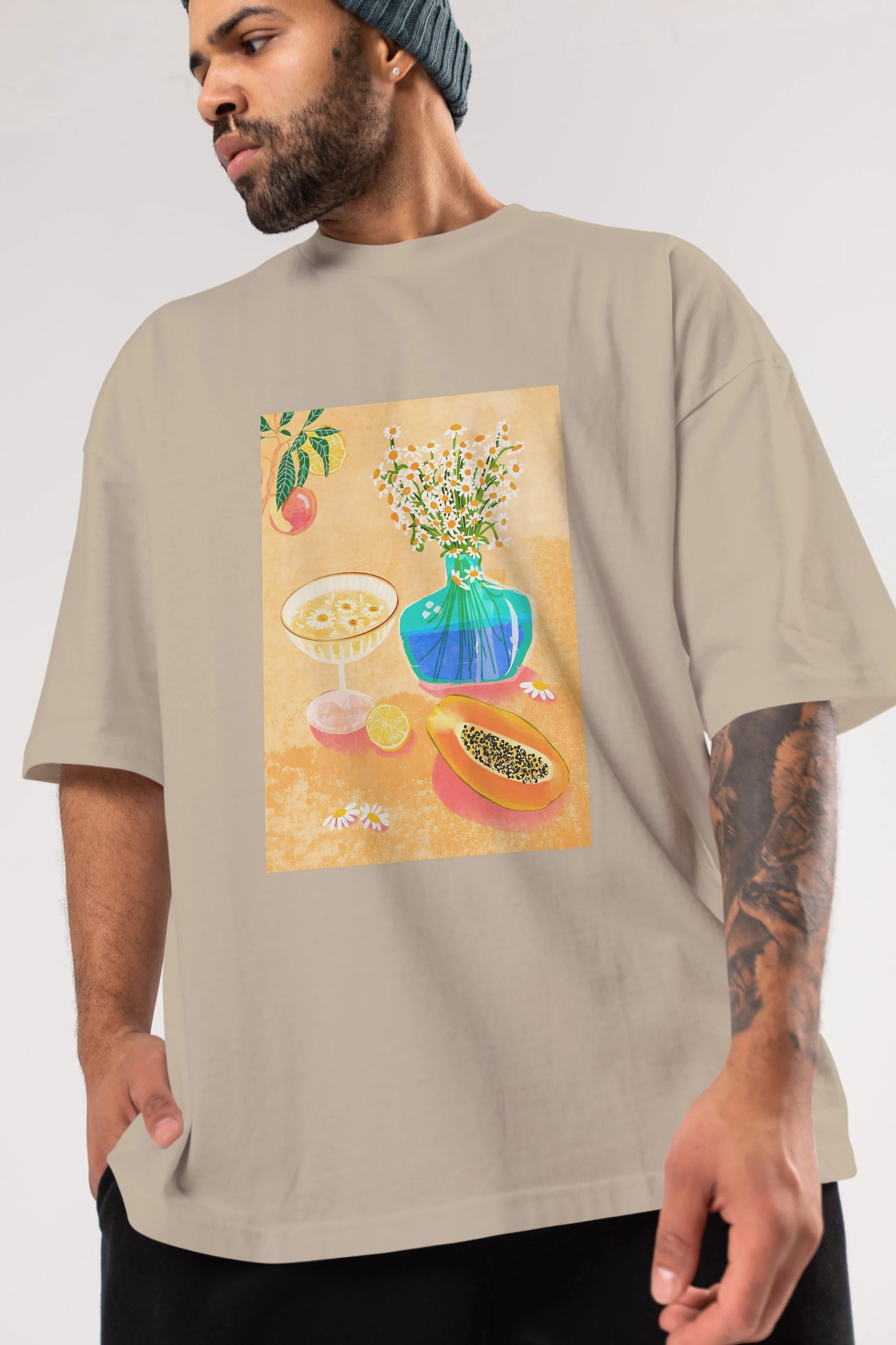 Cheers 2 Ön Baskılı Oversize t-shirt Erkek Kadın Unisex %100 Pamuk Bisiklet Yaka tişort