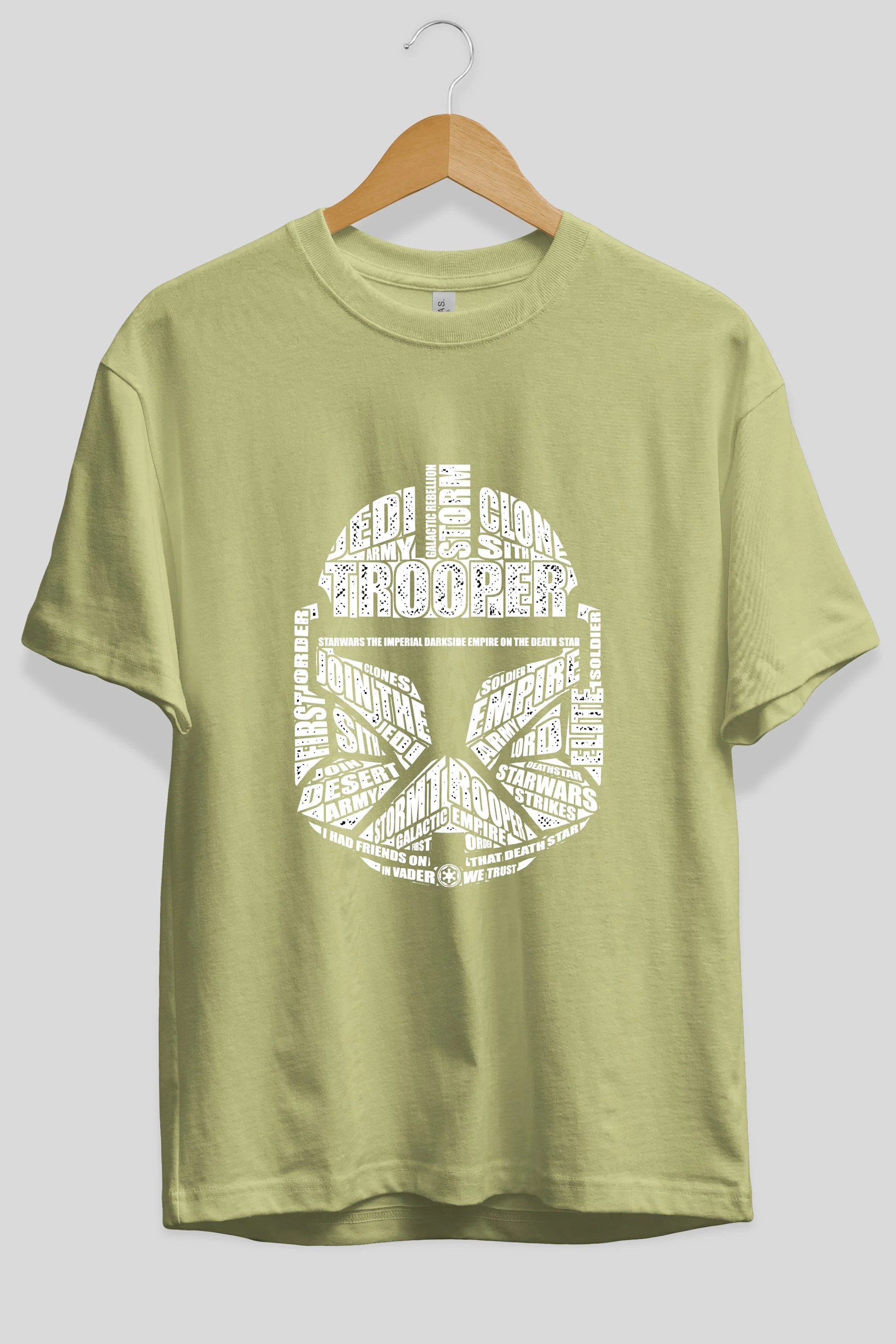 Trooper Ön Baskılı Oversize t-shirt %100 pamuk Erkek Kadın Unisex
