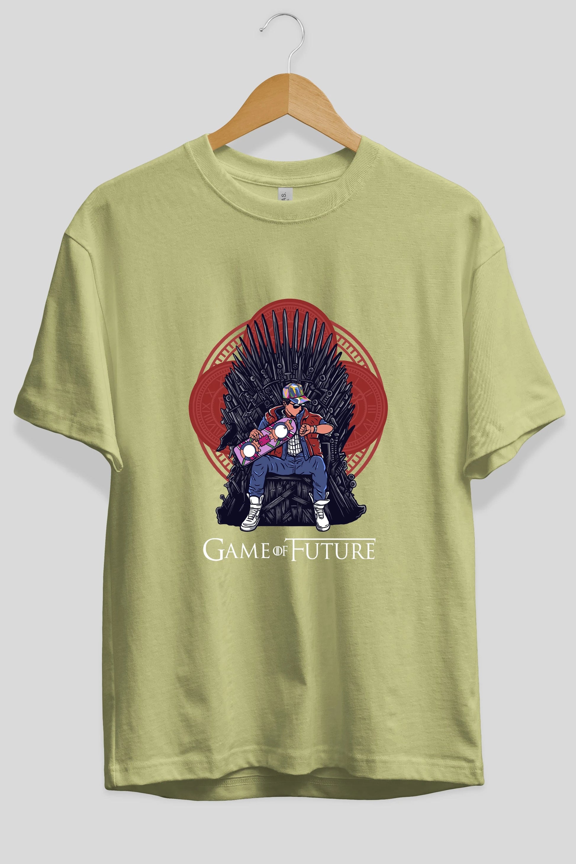 Game Of Future Ön Baskılı Oversize t-shirt Erkek Kadın Unisex %100 Pamuk tişort