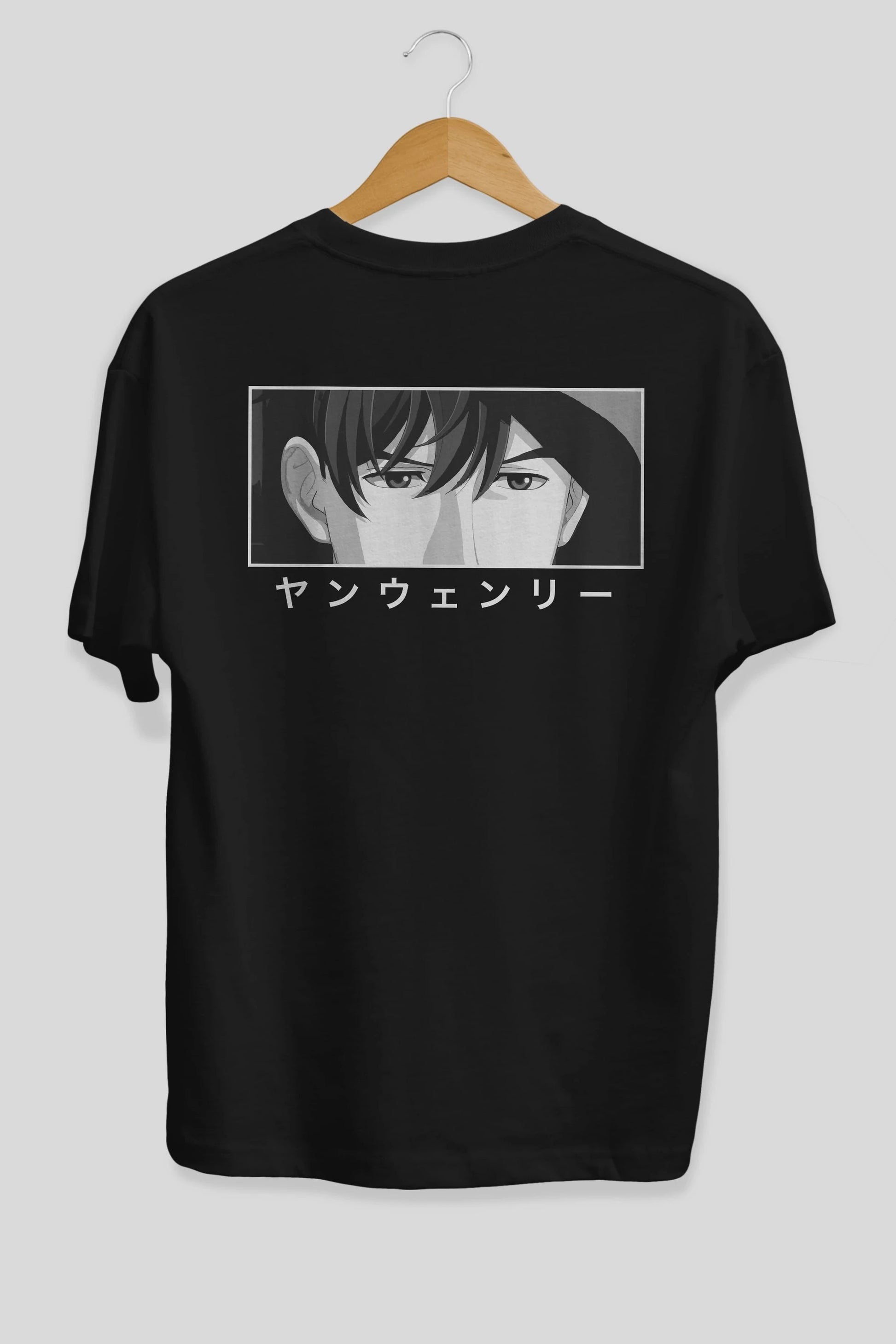 Wen-li Yang 1 Anime Arka Baskılı Oversize t-shirt Erkek Kadın Unisex