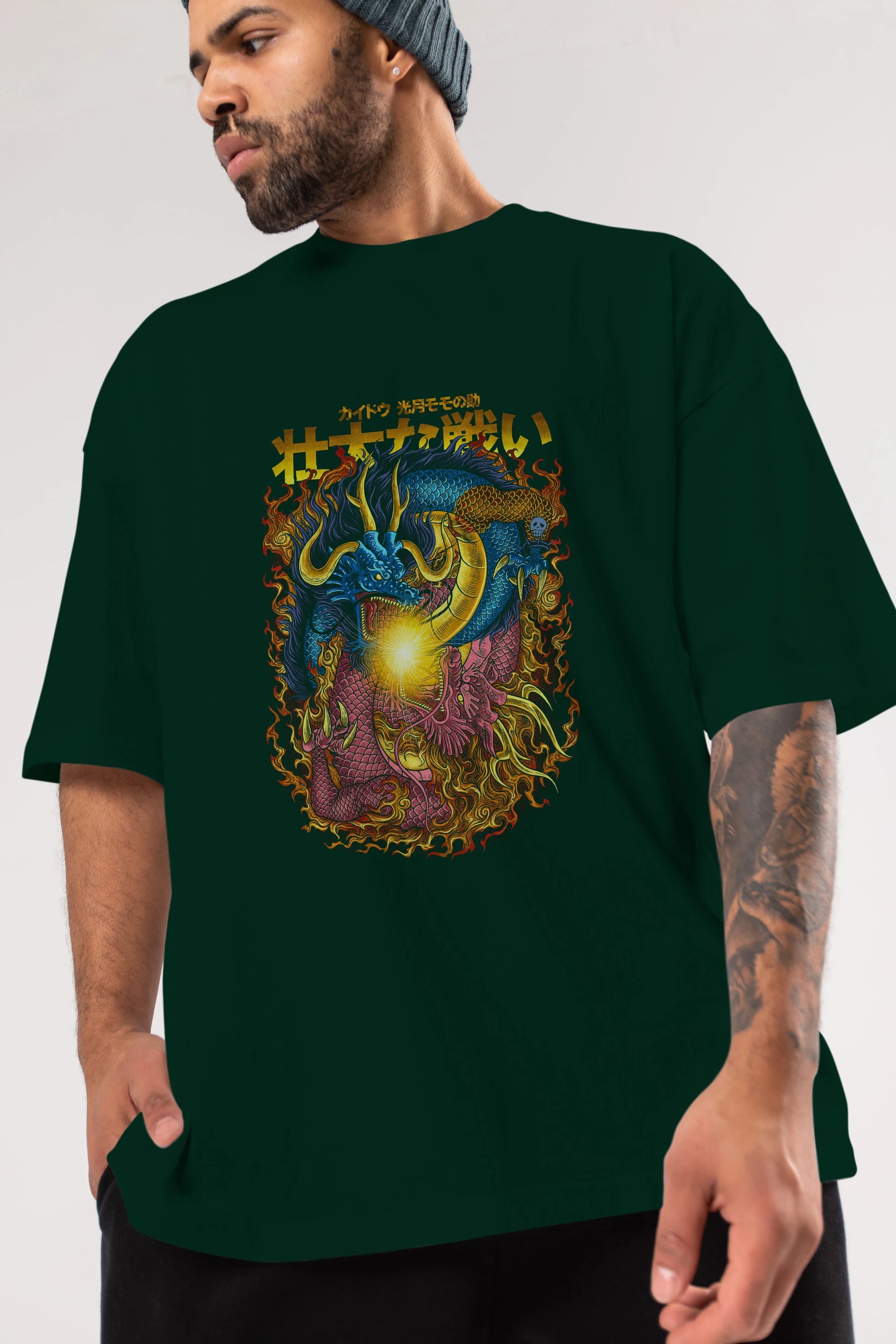 ONE PIECE (4) Anime Ön Baskılı Oversize t-shirt %100 pamuk Erkek Kadın Unisex