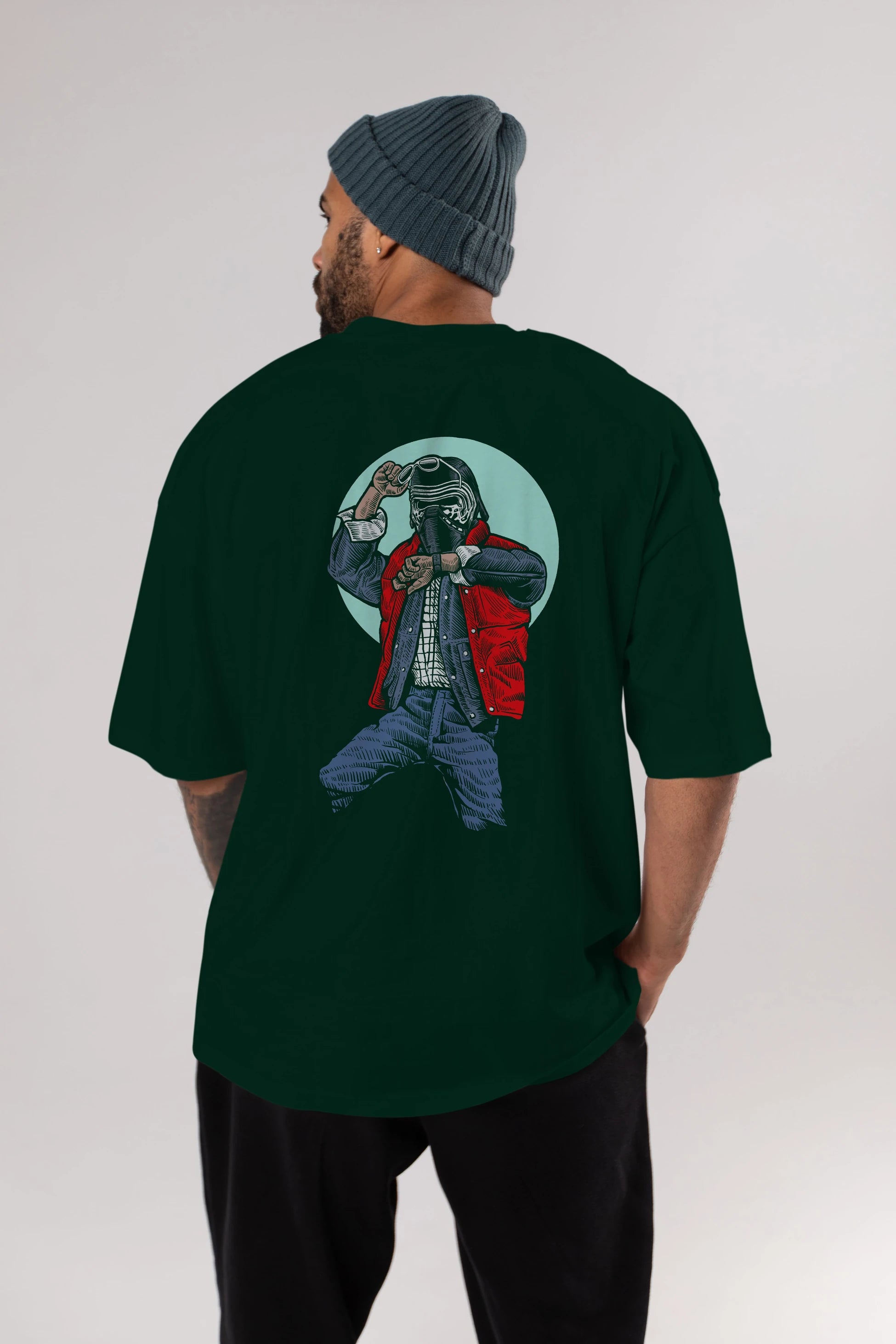 Kylo Mcfly Arka Baskılı Oversize t-shirt Erkek Kadın Unisex %100 Pamuk