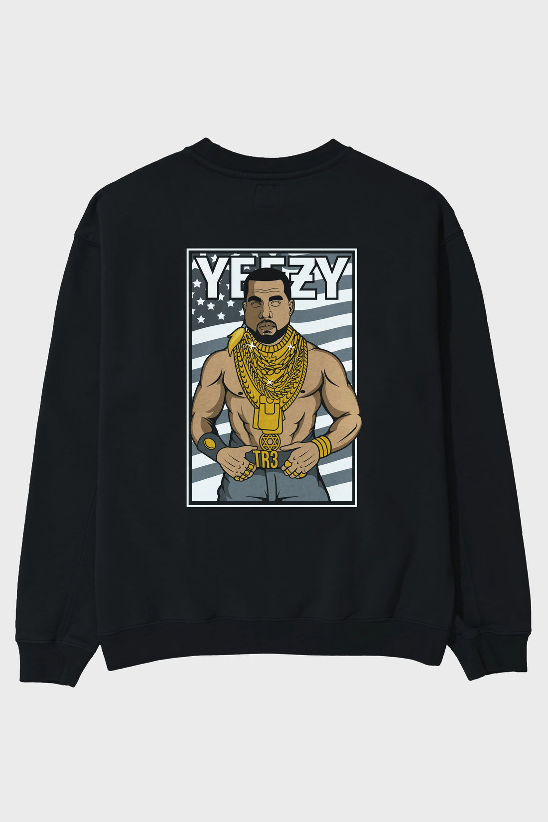 Mr.T Arka Baskılı Oversize Sweatshirt Erkek Kadın Unisex