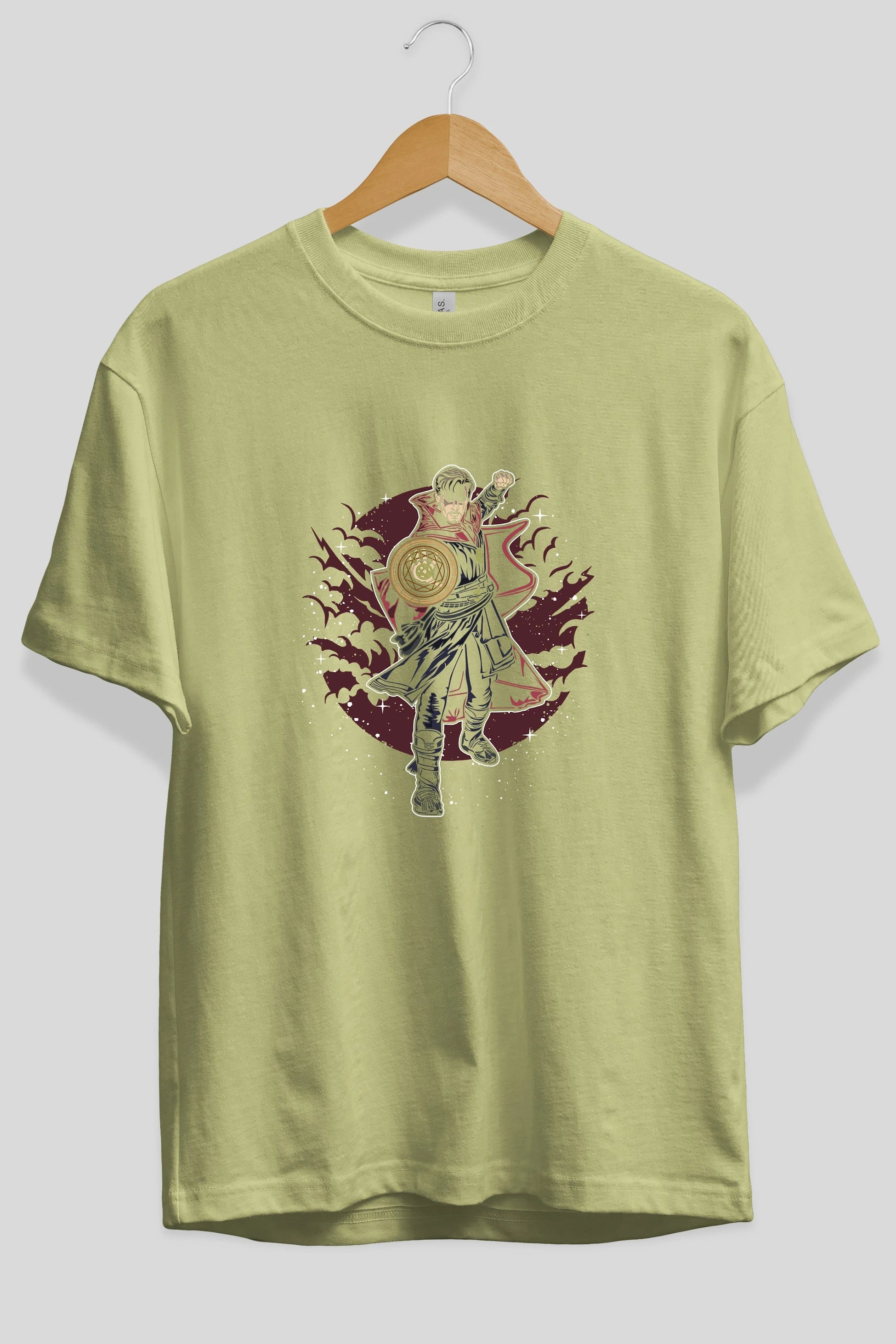 DOCTER STRANGE Ön Baskılı Oversize t-shirt Erkek Kadın Unisex %100 Pamuk tişort