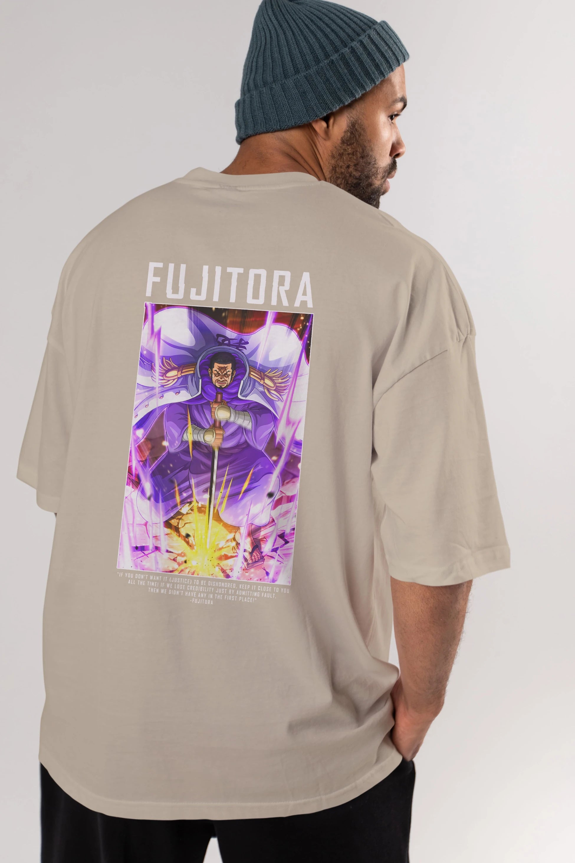 Issho Anime Arka Baskılı Oversize t-shirt Erkek Kadın Unisex %100 pamuk tişort
