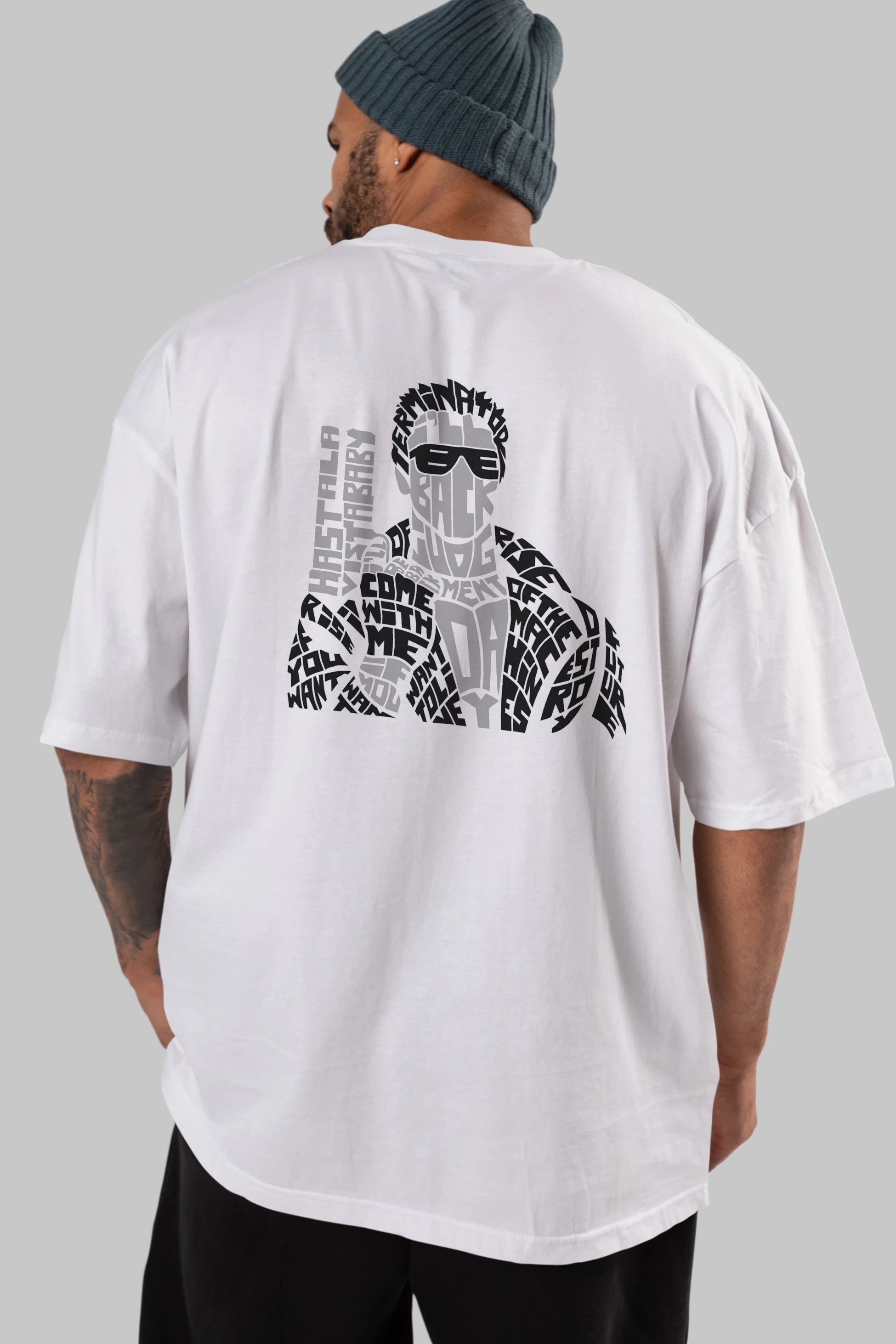 I_ll Be Back Arka Baskılı Oversize t-shirt %100 pamuk Erkek Kadın Unisex
