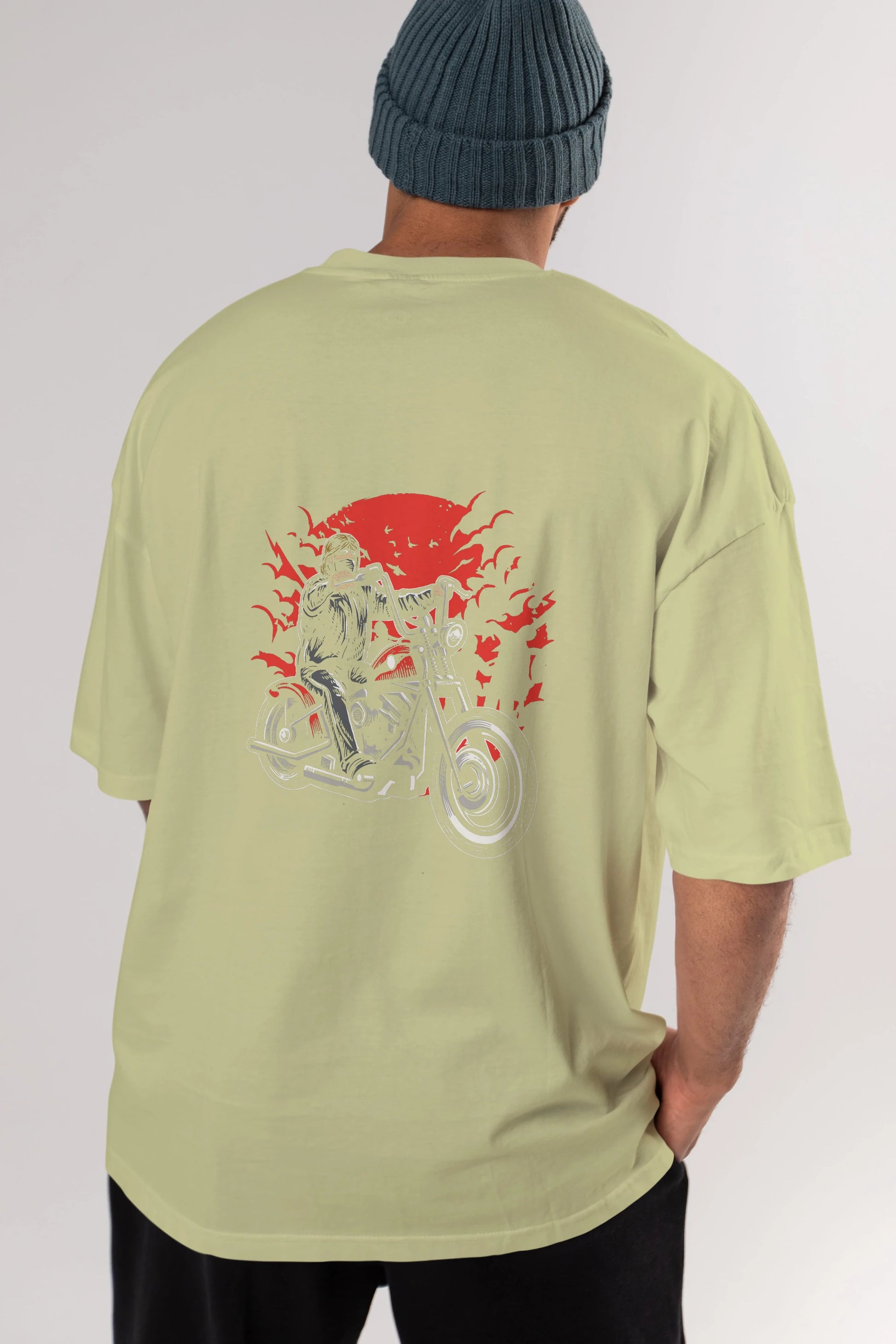 Zombie Slayer Arka Baskılı Oversize t-shirt Erkek Kadın Unisex %100 Pamuk