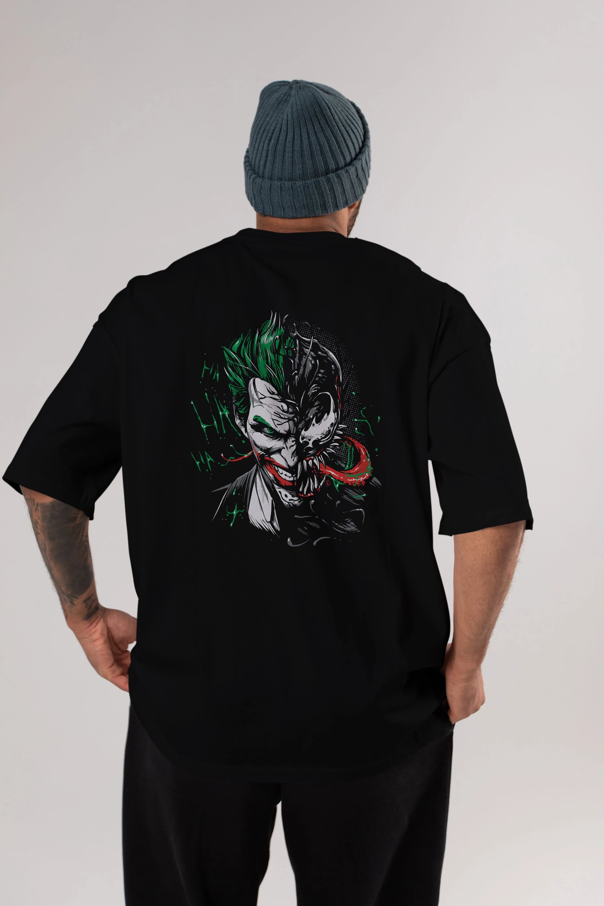Venom (16) Arka Baskılı Oversize t-shirt Erkek Kadın Unisex %100 Pamuk Bisiklet Yaka tişort