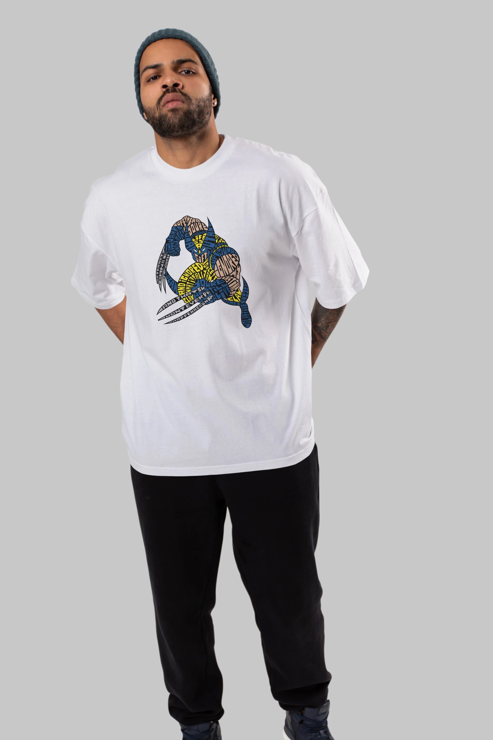 Logan Ön Baskılı Oversize t-shirt %100 pamuk Erkek Kadın Unisex