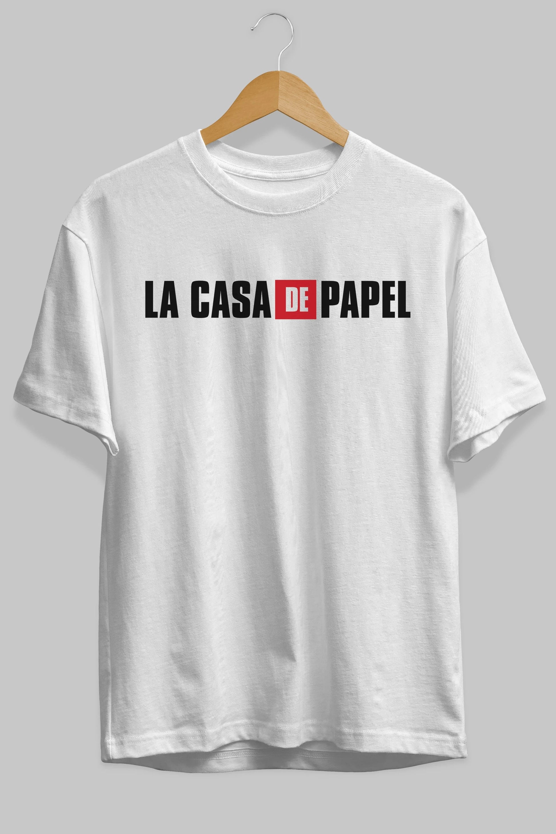 La Casa De Papel Ön Baskılı Oversize t-shirt %100 pamuk Erkek Kadın Unisex