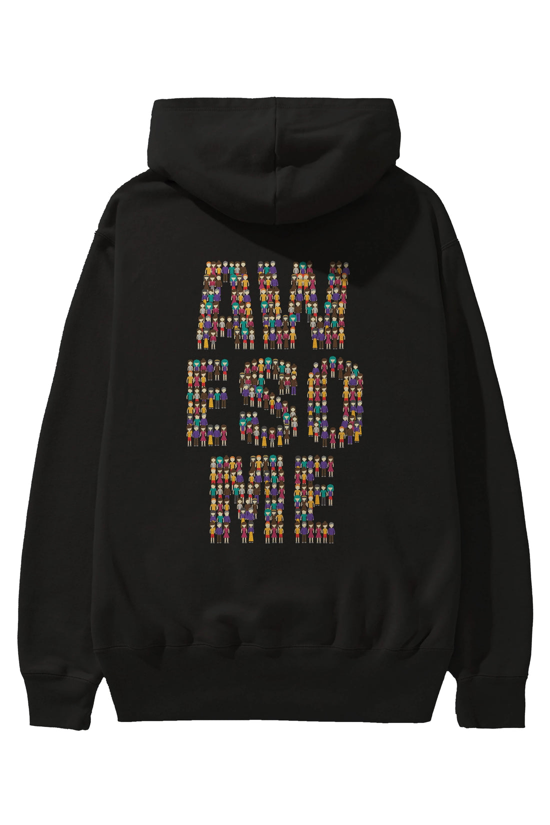 Awesome Arka Baskılı Hoodie Oversize Kapüşonlu Sweatshirt Erkek Kadın Unisex