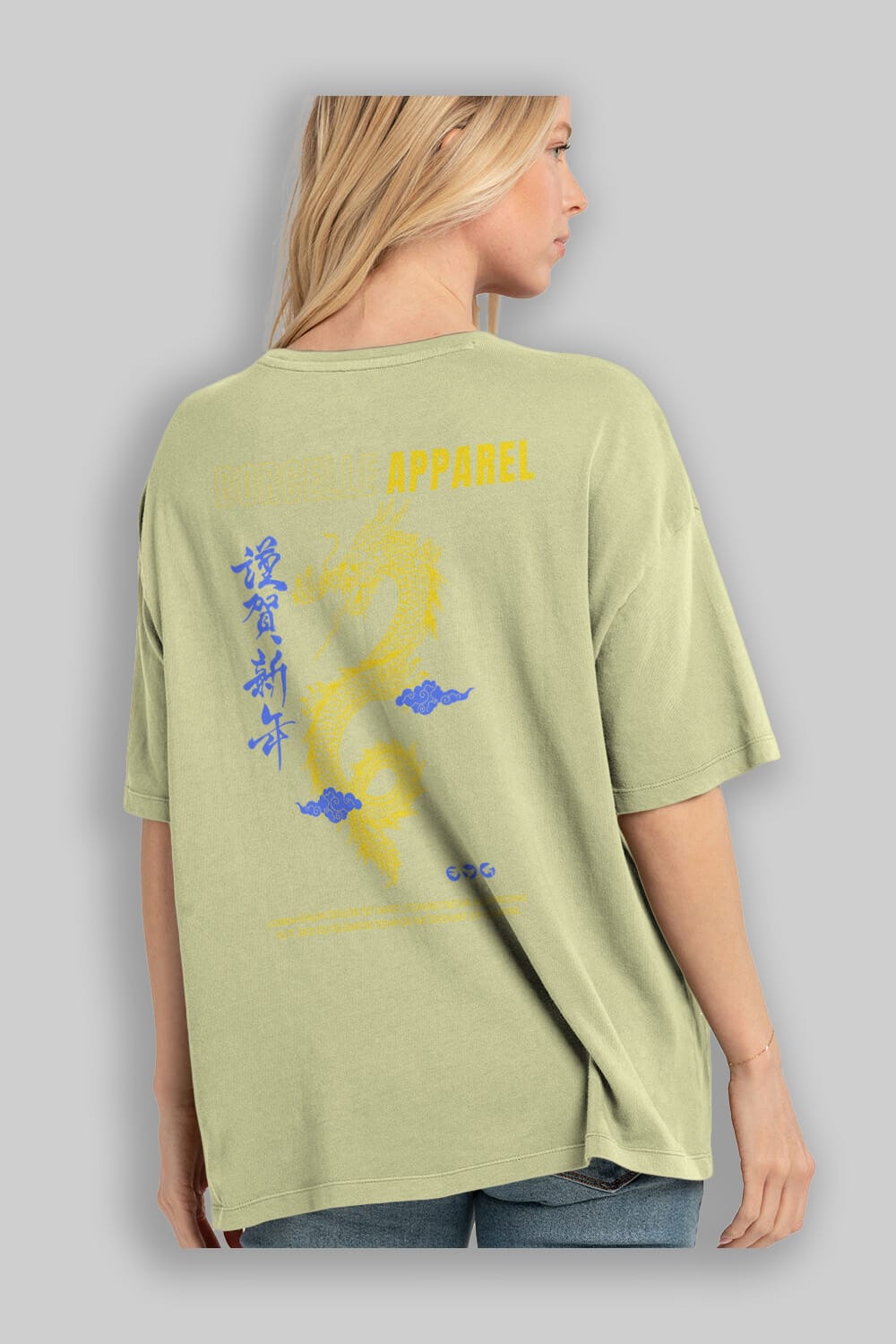 Borcelle Apparel Yazılı Arka Baskılı Oversize t-shirt Erkek Kadın Unisex