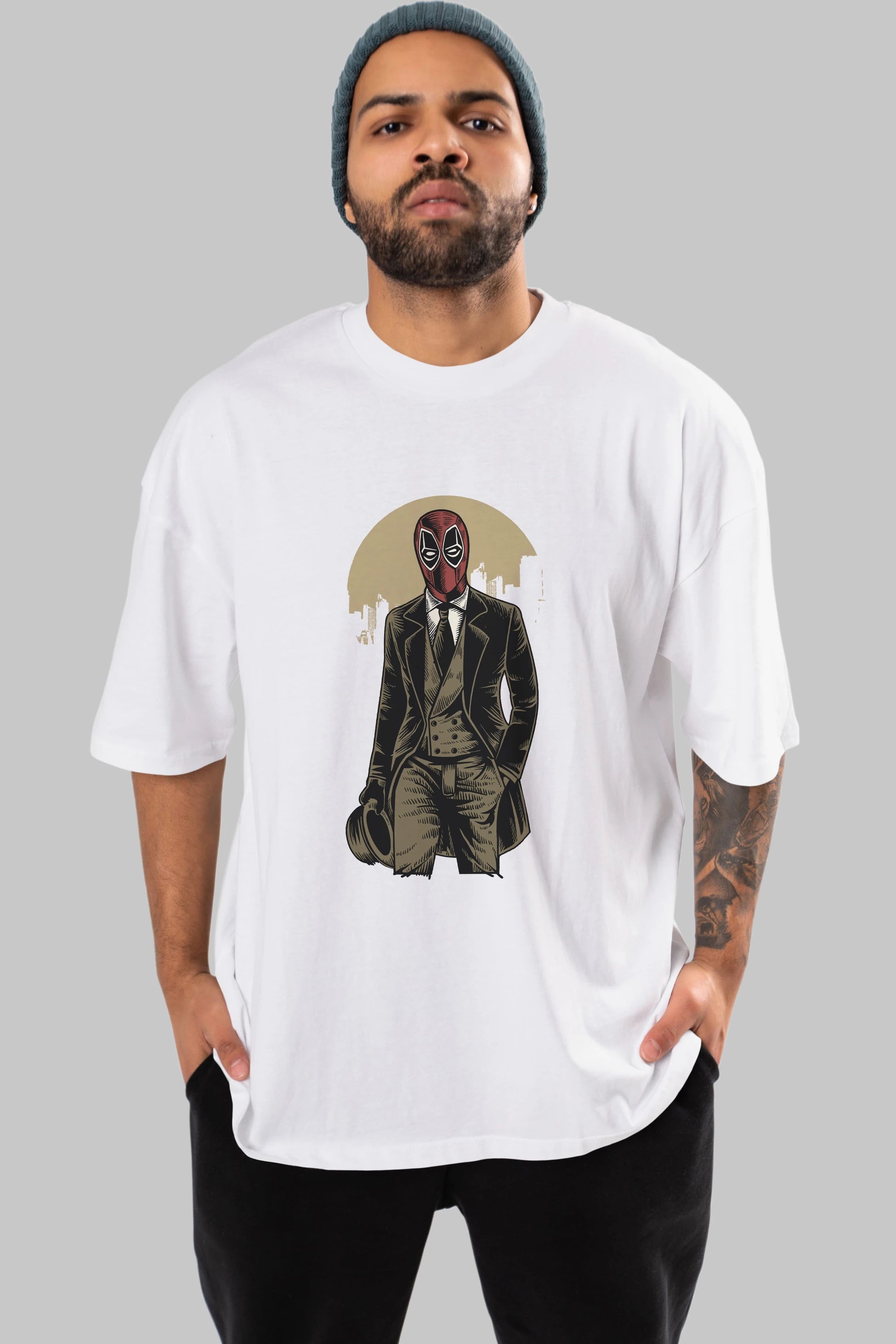 Classic Mercenary Ön Baskılı Oversize t-shirt Erkek Kadın Unisex %100 Pamuk tişort