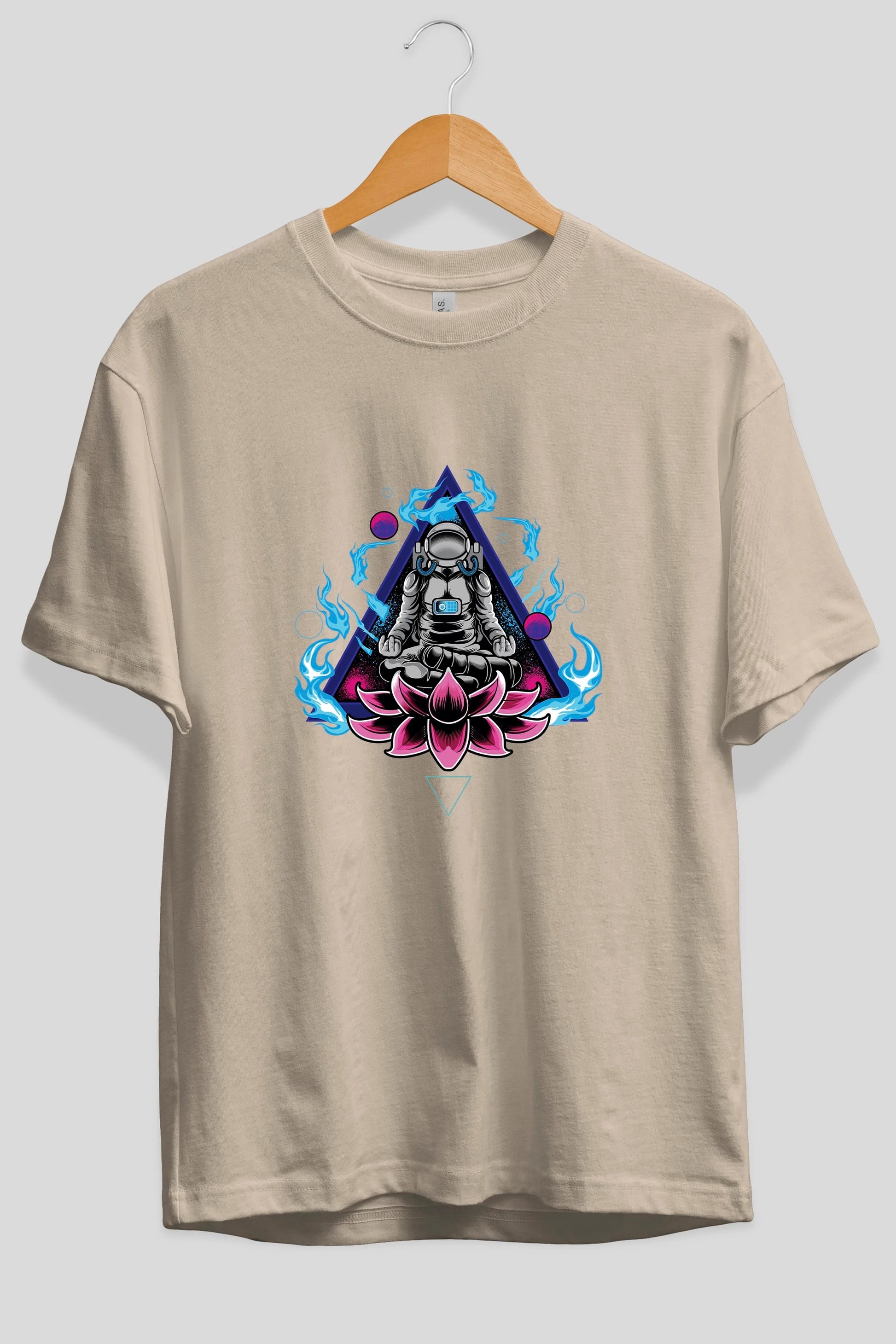 Astronaut Meditation (2) Ön Baskılı Oversize t-shirt Erkek Kadın Unisex