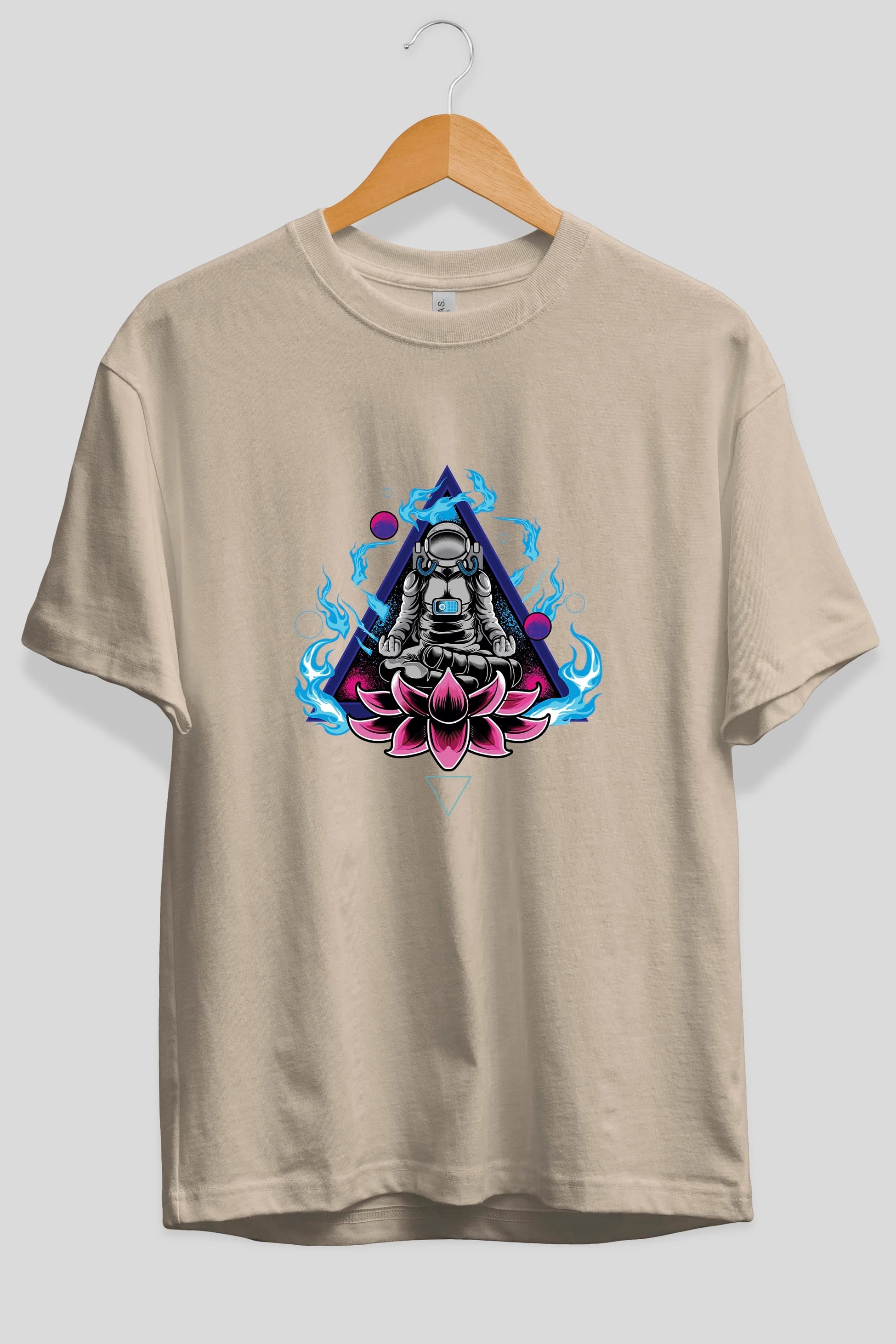 Astronaut Meditation (2) Ön Baskılı Oversize t-shirt Erkek Kadın Unisex