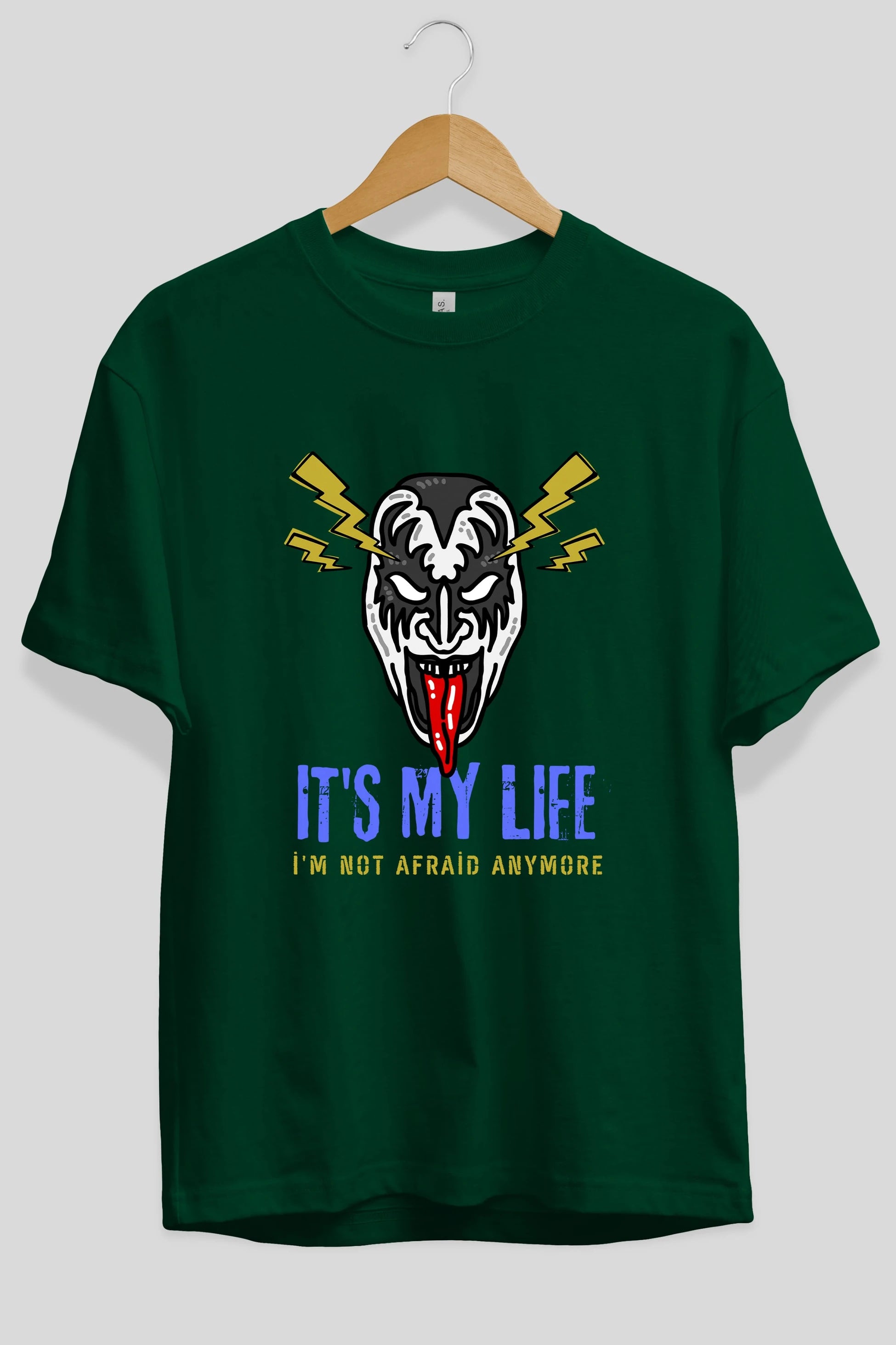 Its My Life Yazılı Ön Baskılı Oversize t-shirt Erkek Kadın Unisex
