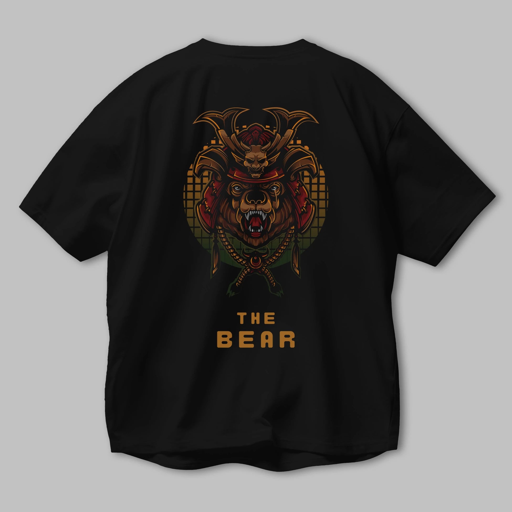 The Bear 2 Arka Baskılı Oversize t-shirt Erkek Kadın Unisex