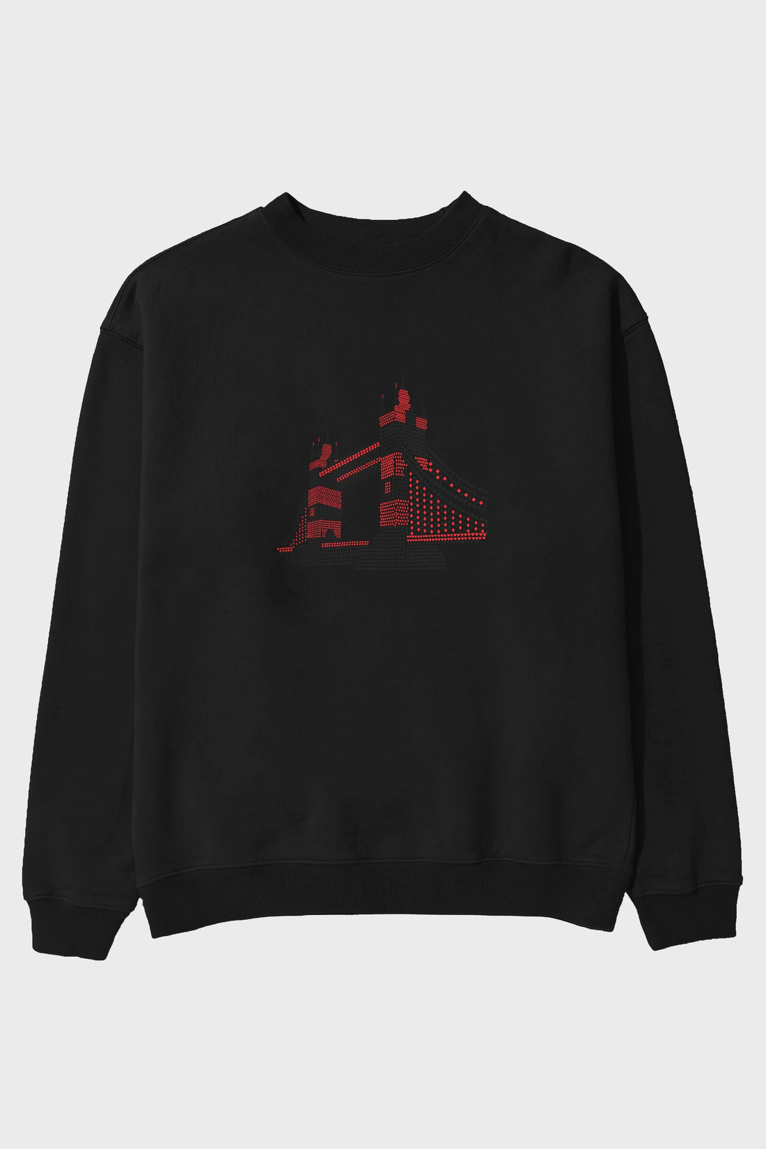 The Bridge Ön Baskılı Oversize Sweatshirt Erkek Kadın Unisex