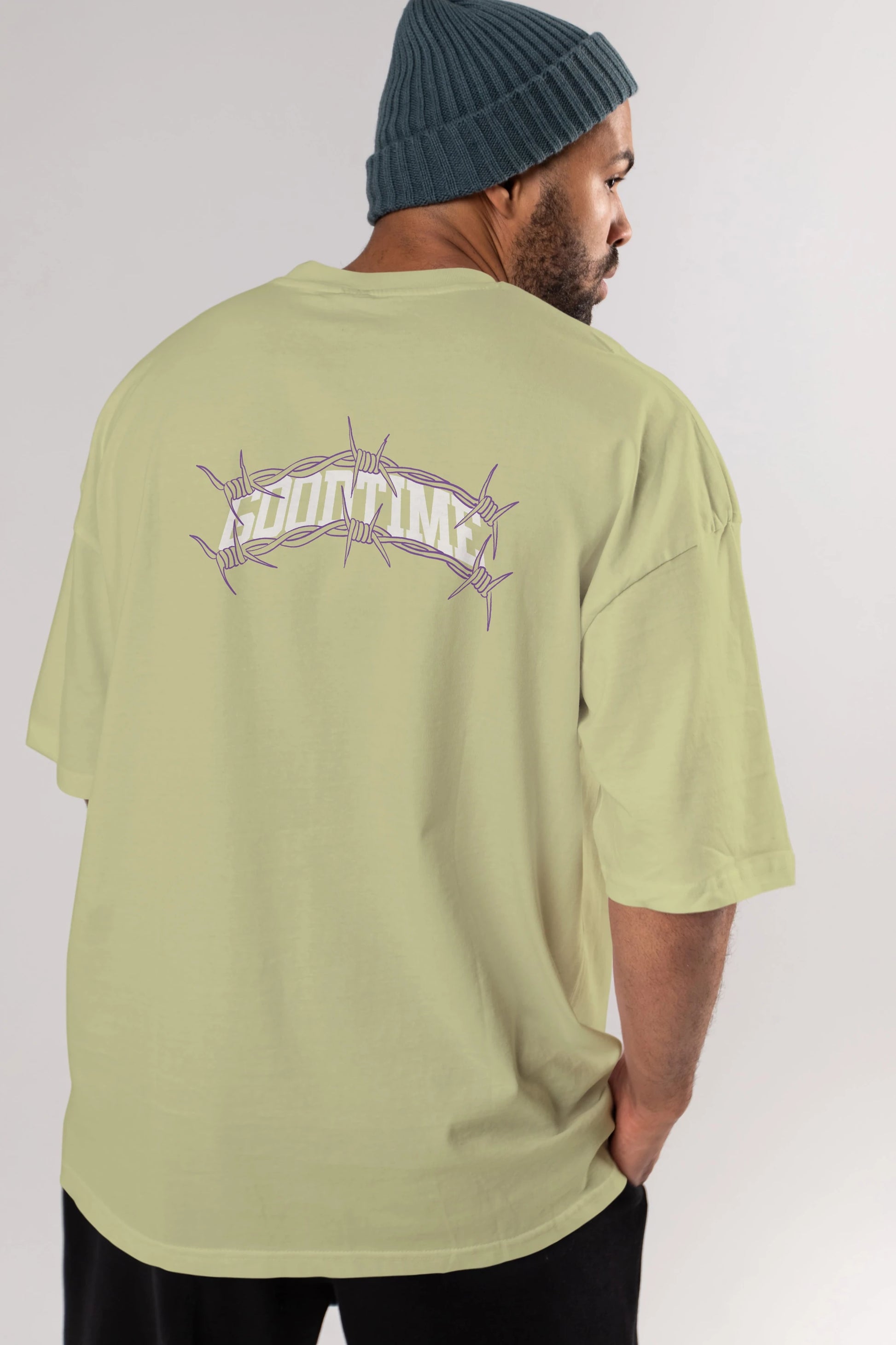 Good Time Arka Baskılı Oversize t-shirt Erkek Kadın Unisex