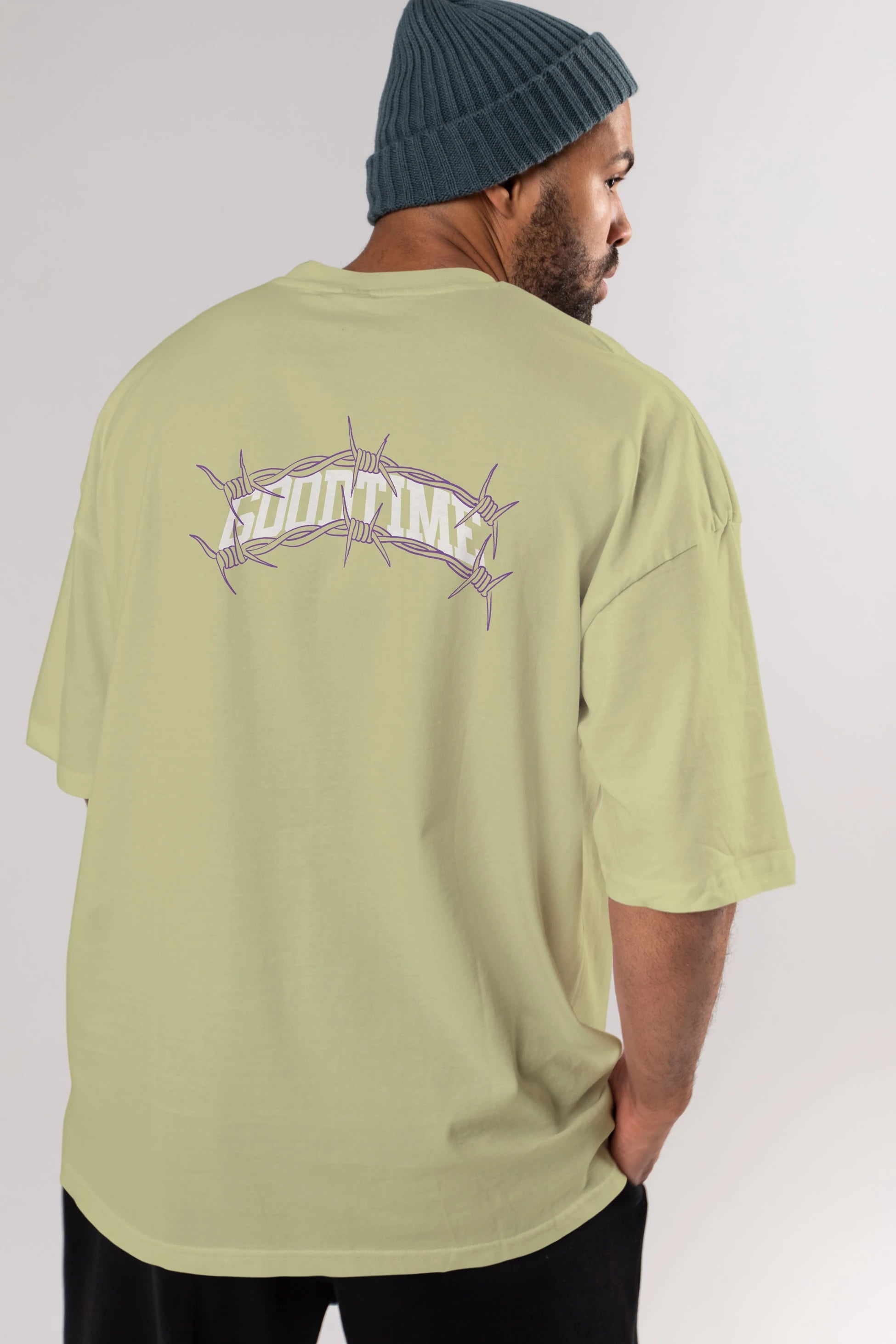 Good Time Arka Baskılı Oversize t-shirt Erkek Kadın Unisex