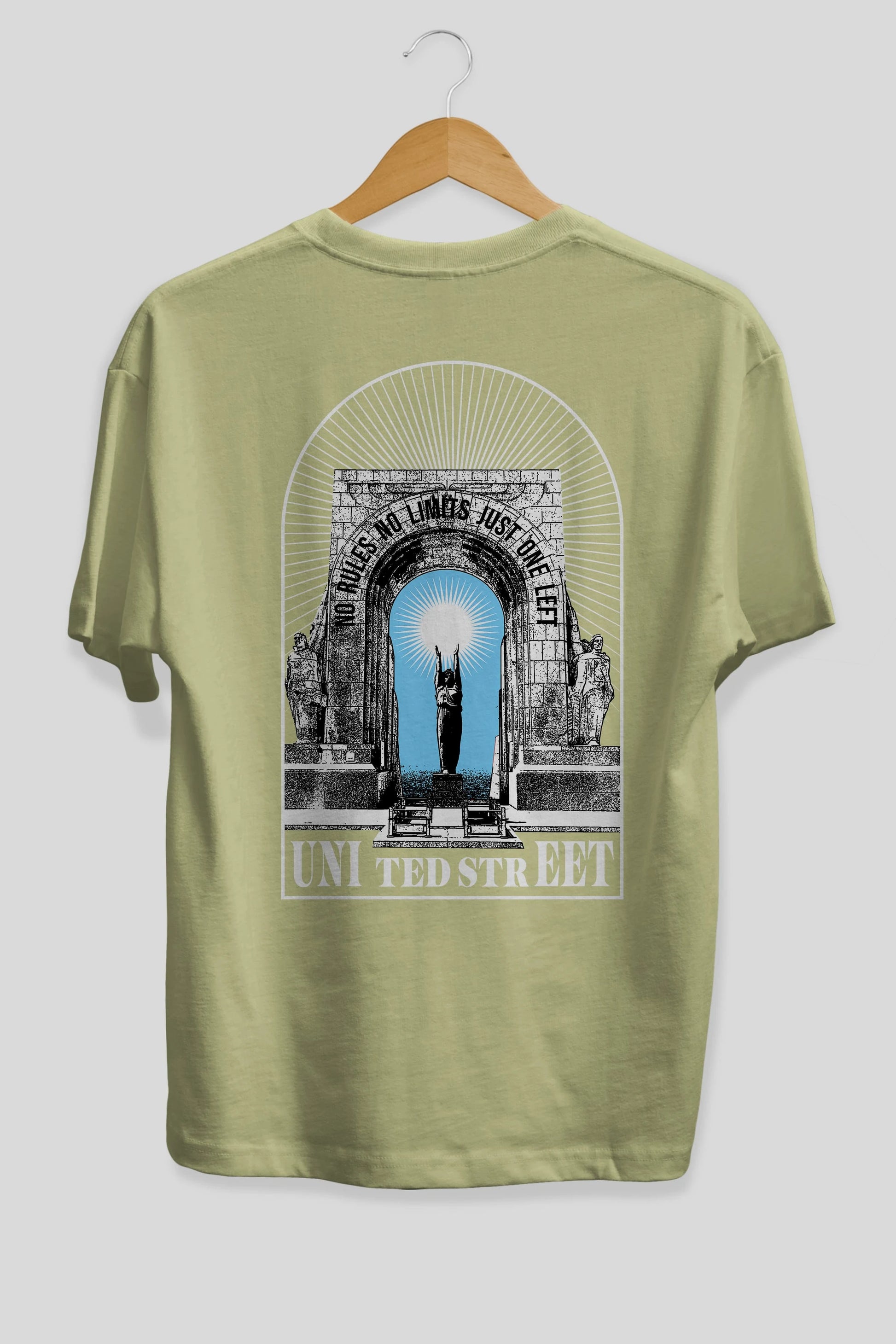 No Rules No Limits Arka Baskılı Oversize t-shirt Erkek Kadın Unisex