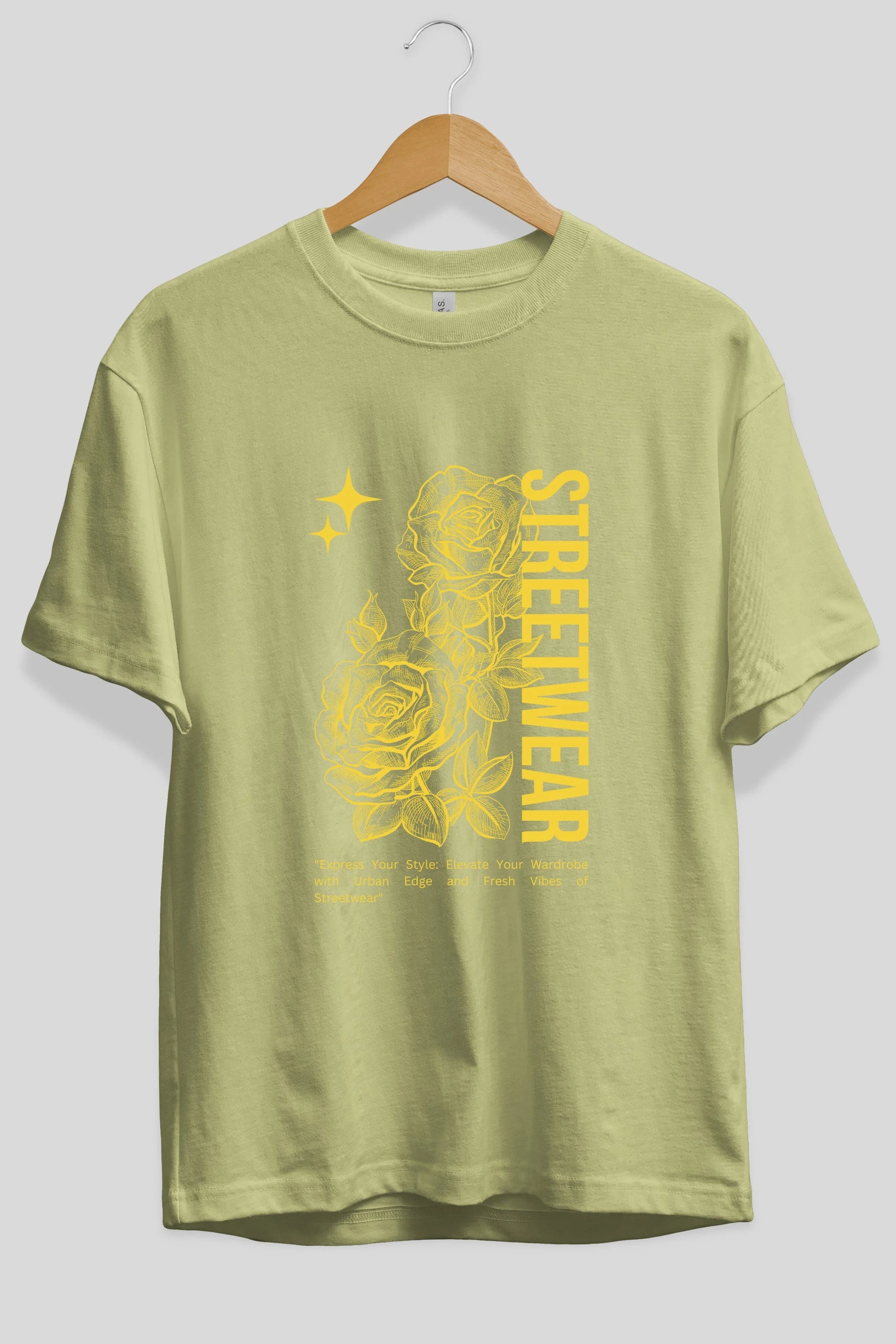 Minimalist Streetwear Ön Baskılı Oversize t-shirt Erkek Kadın Unisex