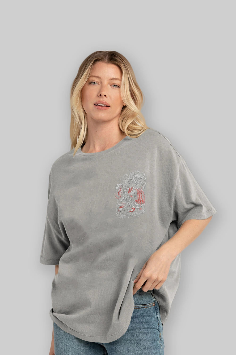 Venom (14) Ön Sol Baskılı Oversize t-shirt Erkek Kadın Unisex %100 Pamuk Bisiklet Yaka tişort