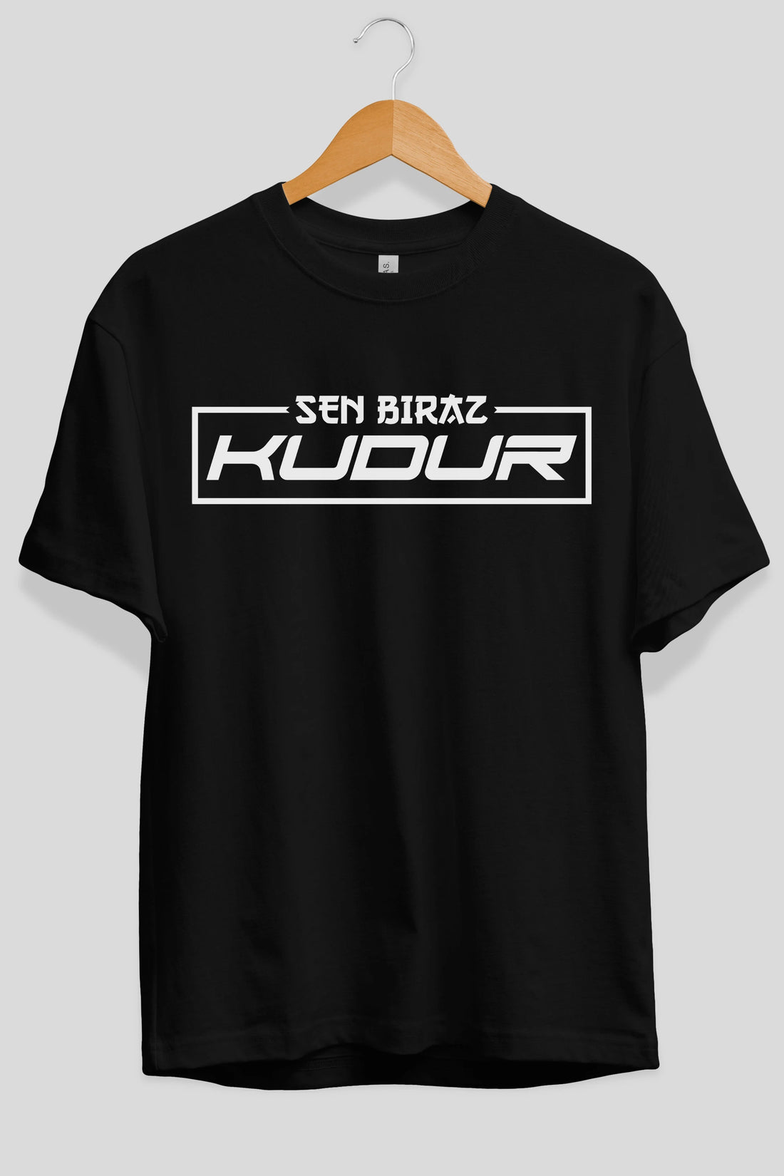 Sen Biraz Kudur Ön Baskılı Oversize t-shirt %100 pamuk Erkek Kadın Unisex