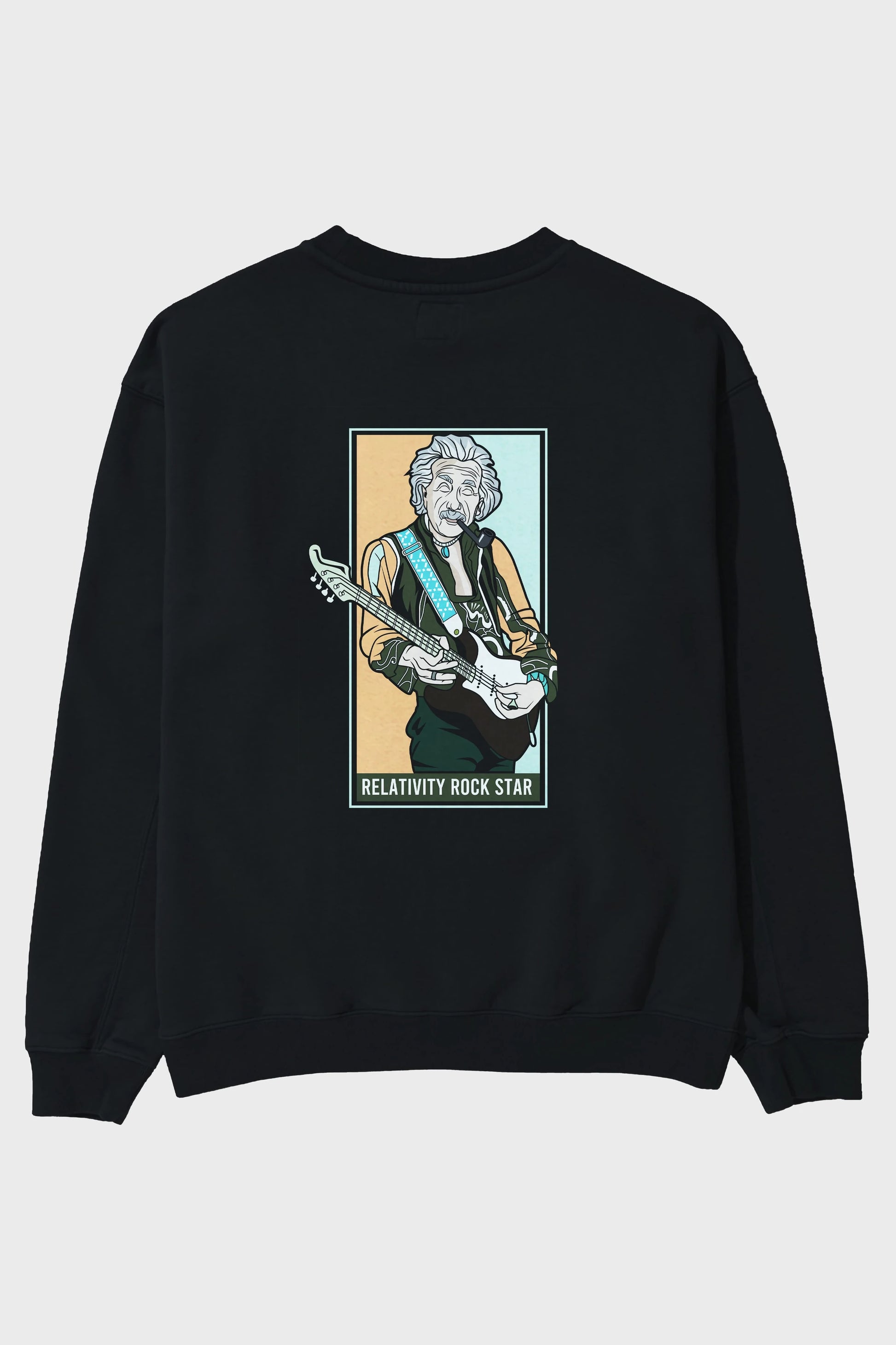 Jimmy Einstein Arka Baskılı Oversize Sweatshirt Erkek Kadın Unisex