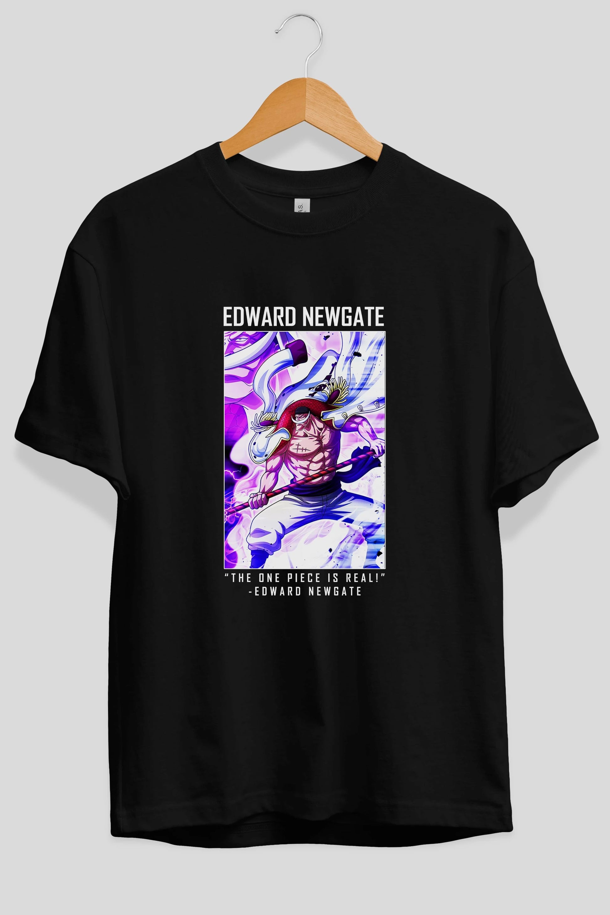 Edward Newgate Arka Baskılı Anime Oversize Sweatshirt Erkek Kadın Unisex