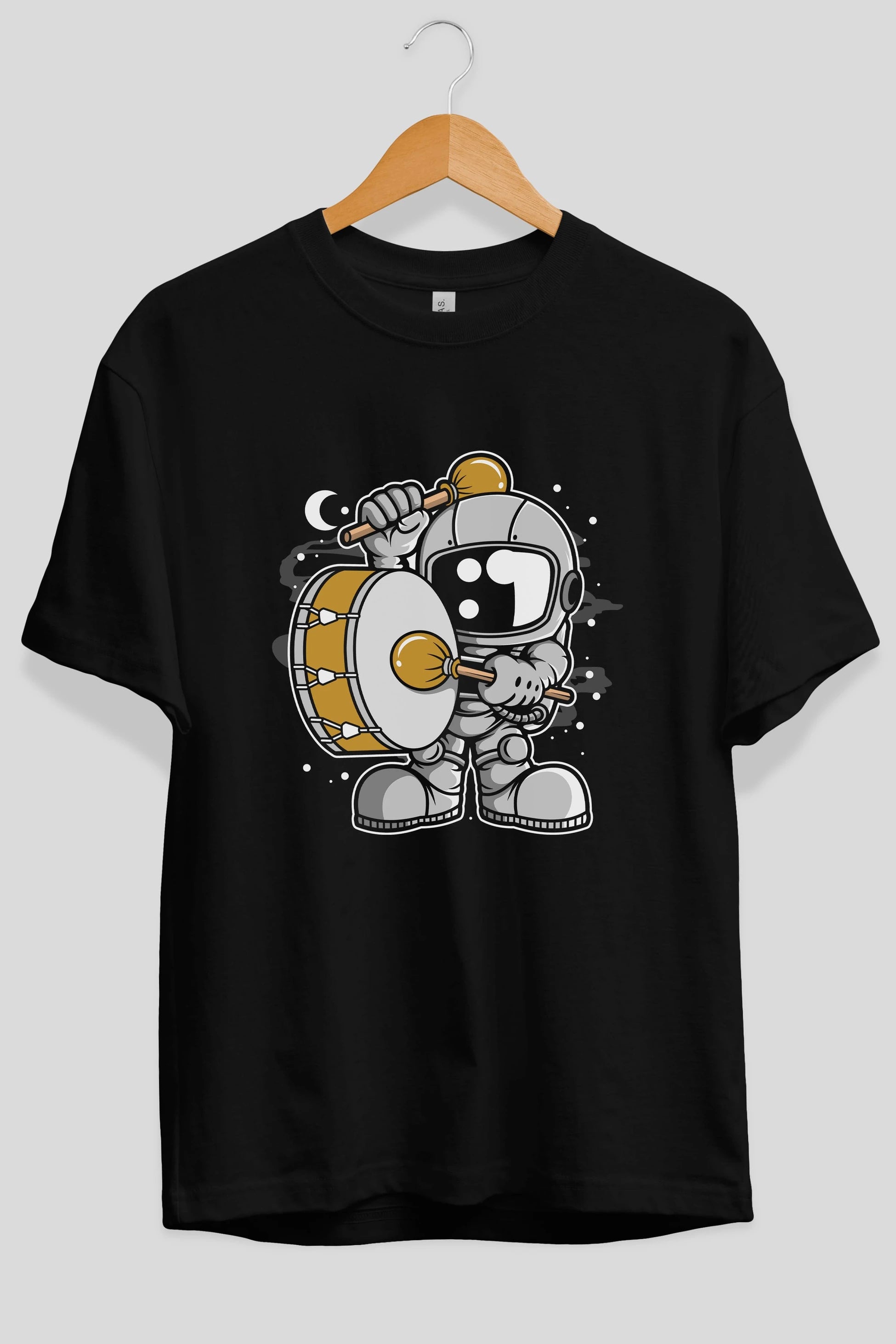 Astronaut Marching Band Ön Baskılı Oversize t-shirt Erkek Kadın Unisex
