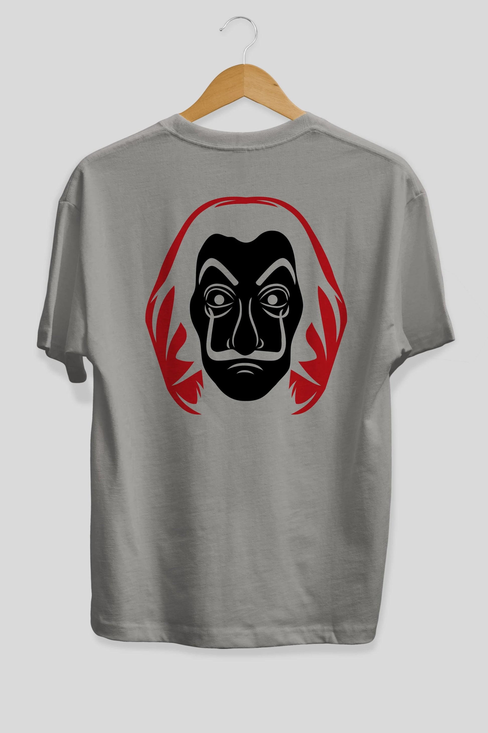 La Casa De Papel (8) Arka Baskılı Oversize t-shirt Erkek Kadın Unisex %100 Pamuk Bisiklet Yaka tişort