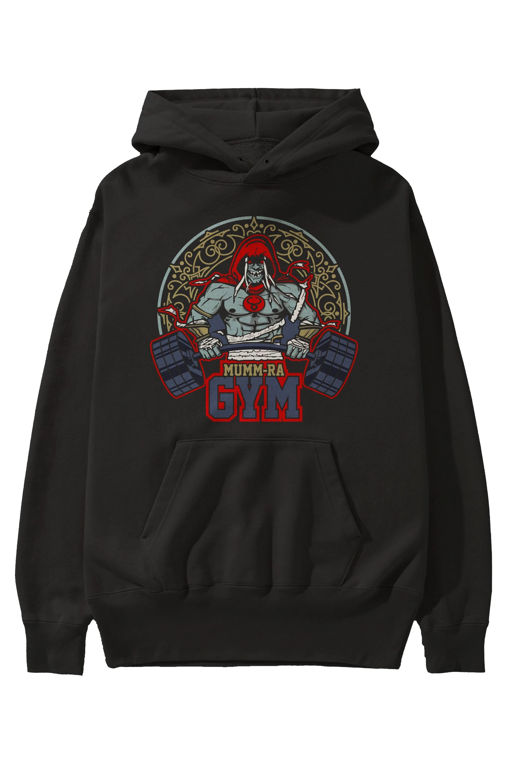 Mumm-ra GYM Ön Baskılı Hoodie Oversize Kapüşonlu Sweatshirt Erkek Kadın Unisex