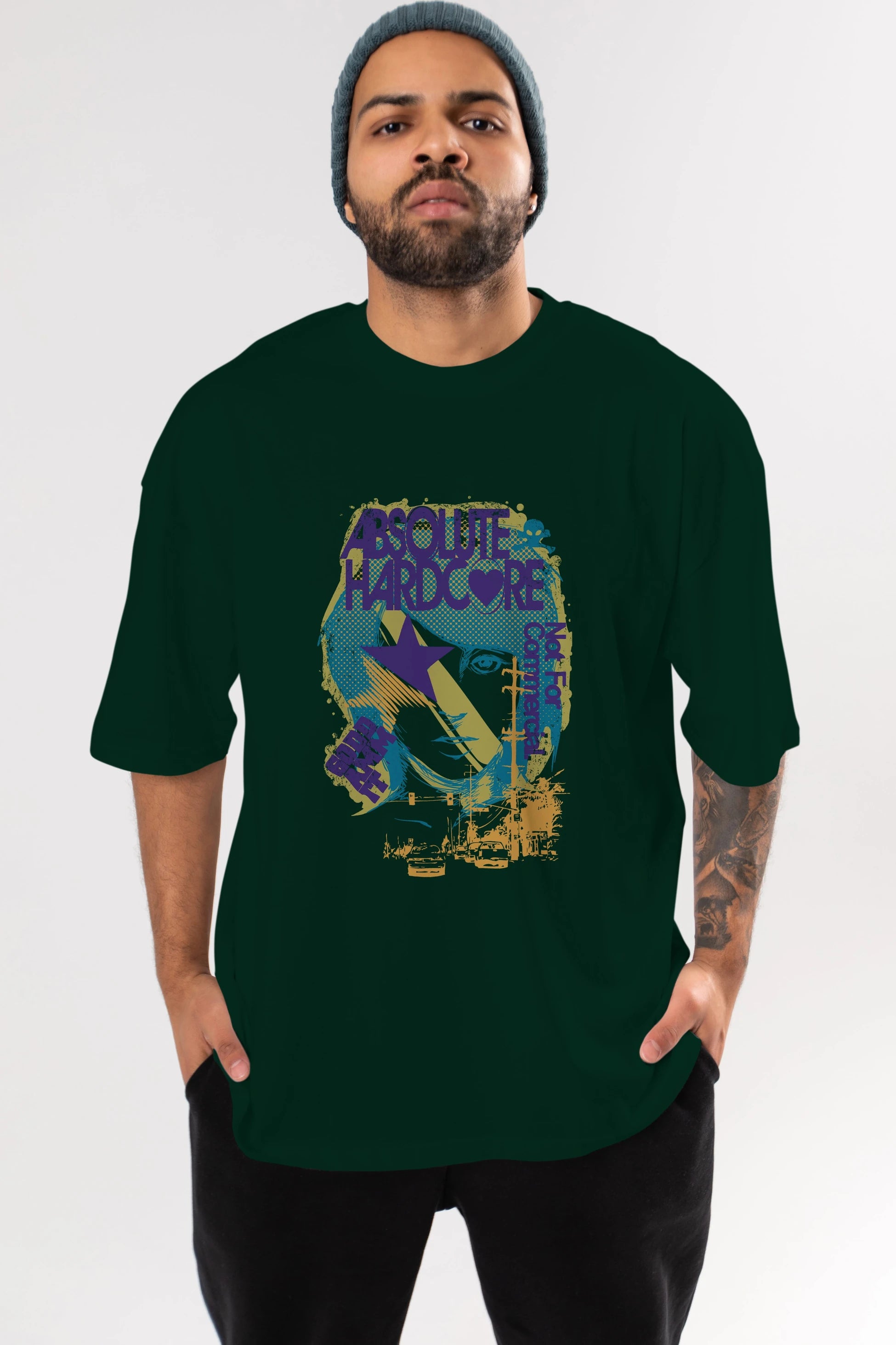 Absolute Hardcore Ön Baskılı Oversize t-shirt Erkek Kadın Unisex