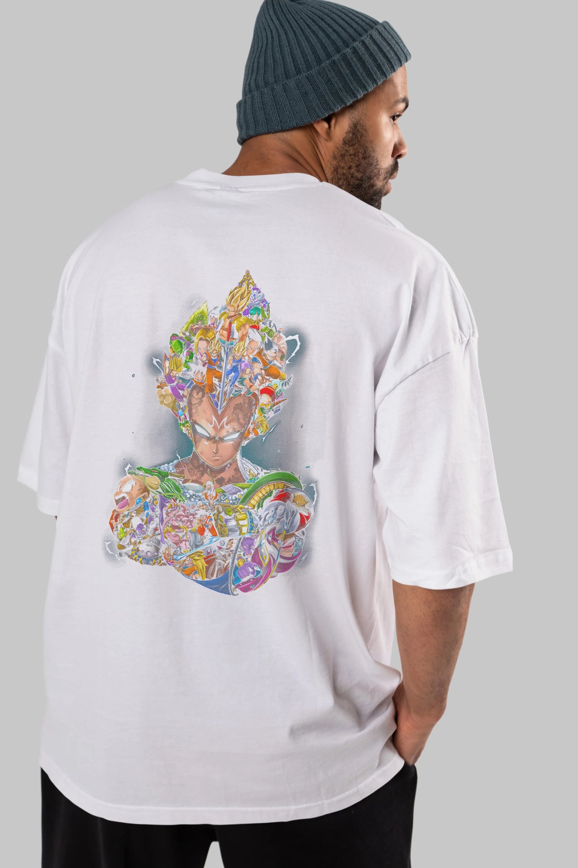 DRAGON BALL ART (3) Anime Arka Baskılı Oversize t-shirt Erkek Kadın Unisex