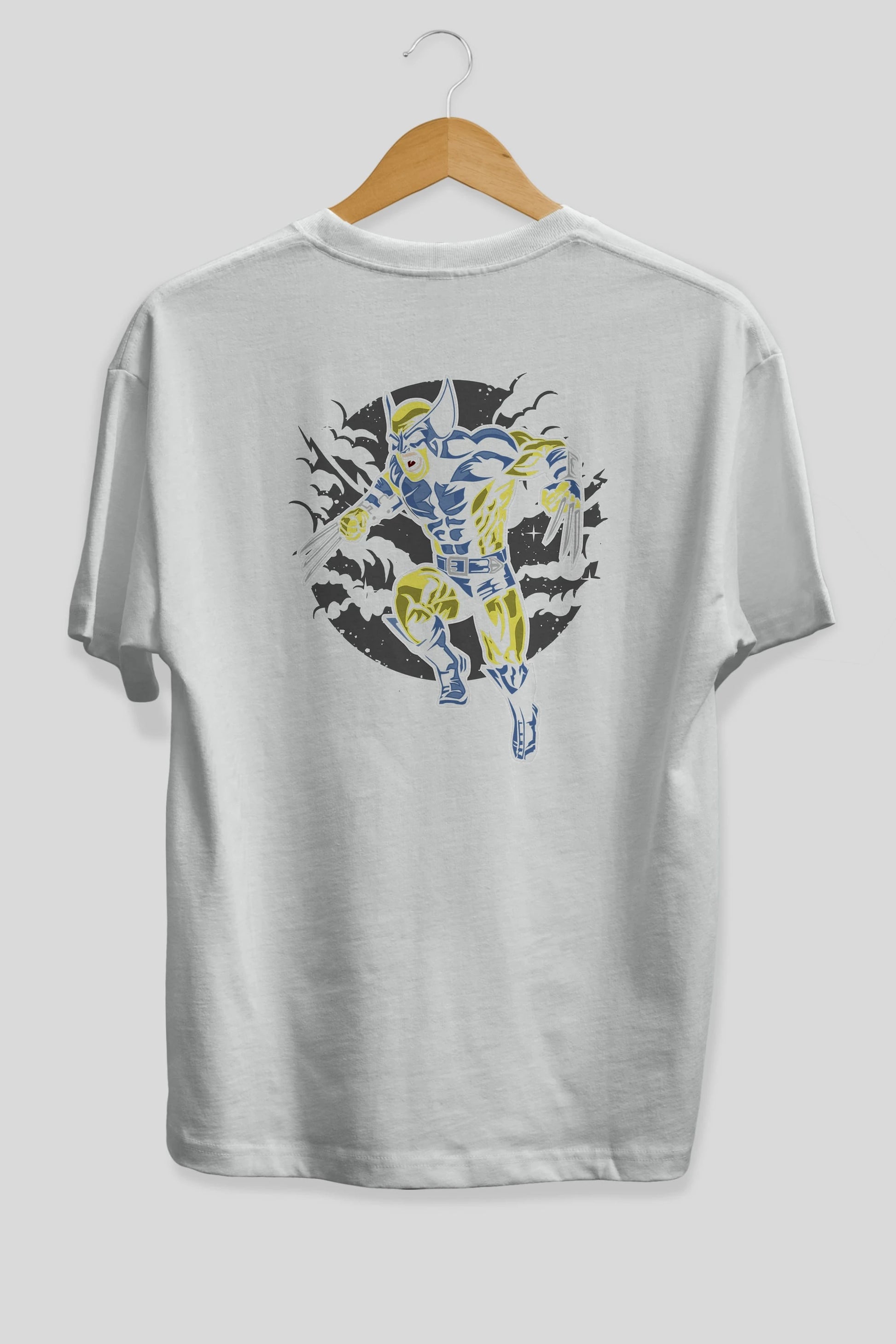Wolverine Arka Baskılı Oversize t-shirt Erkek Kadın Unisex %100 Pamuk